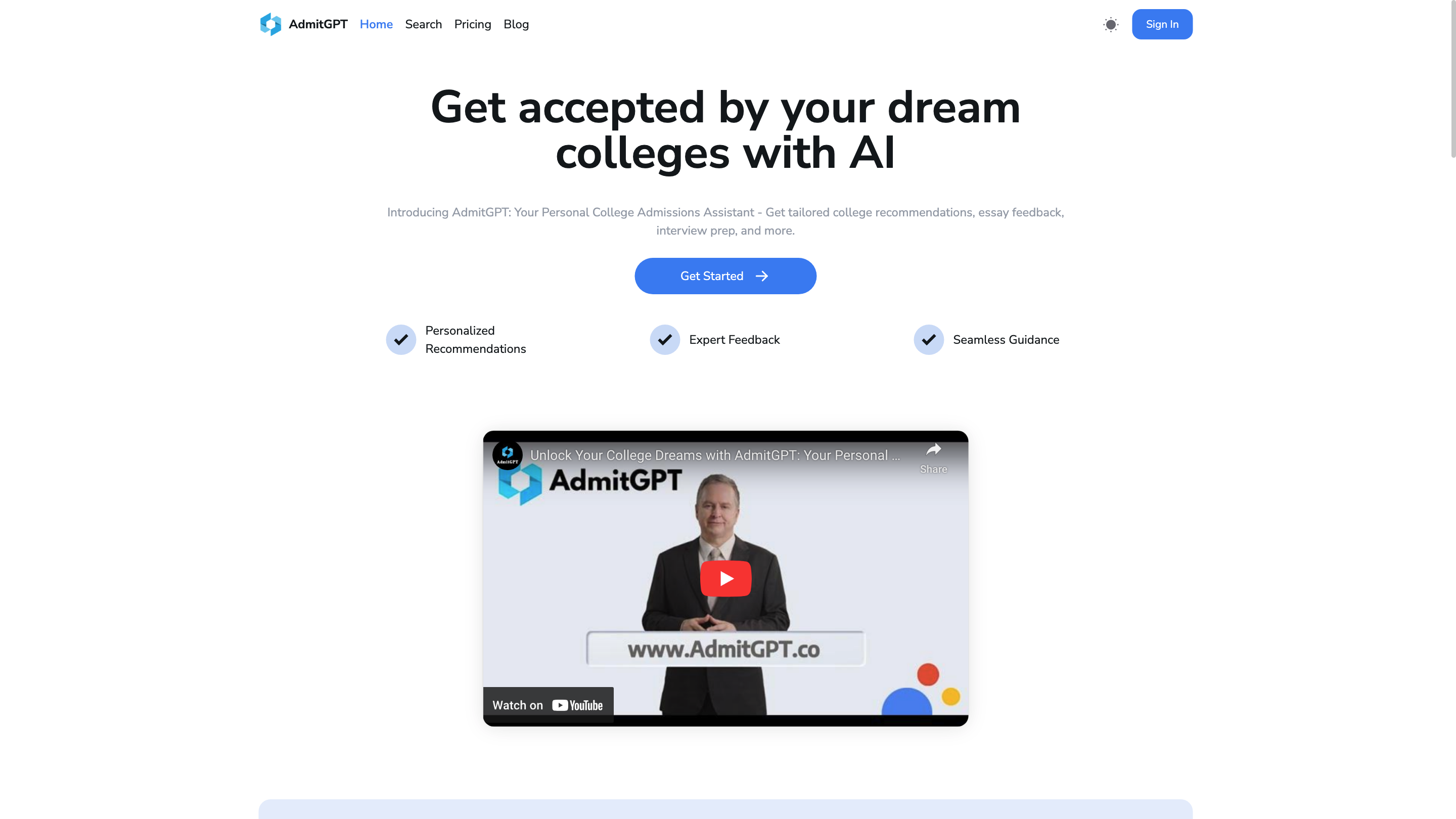 AdmitGPT - Your AI-Powered College Application Assistant