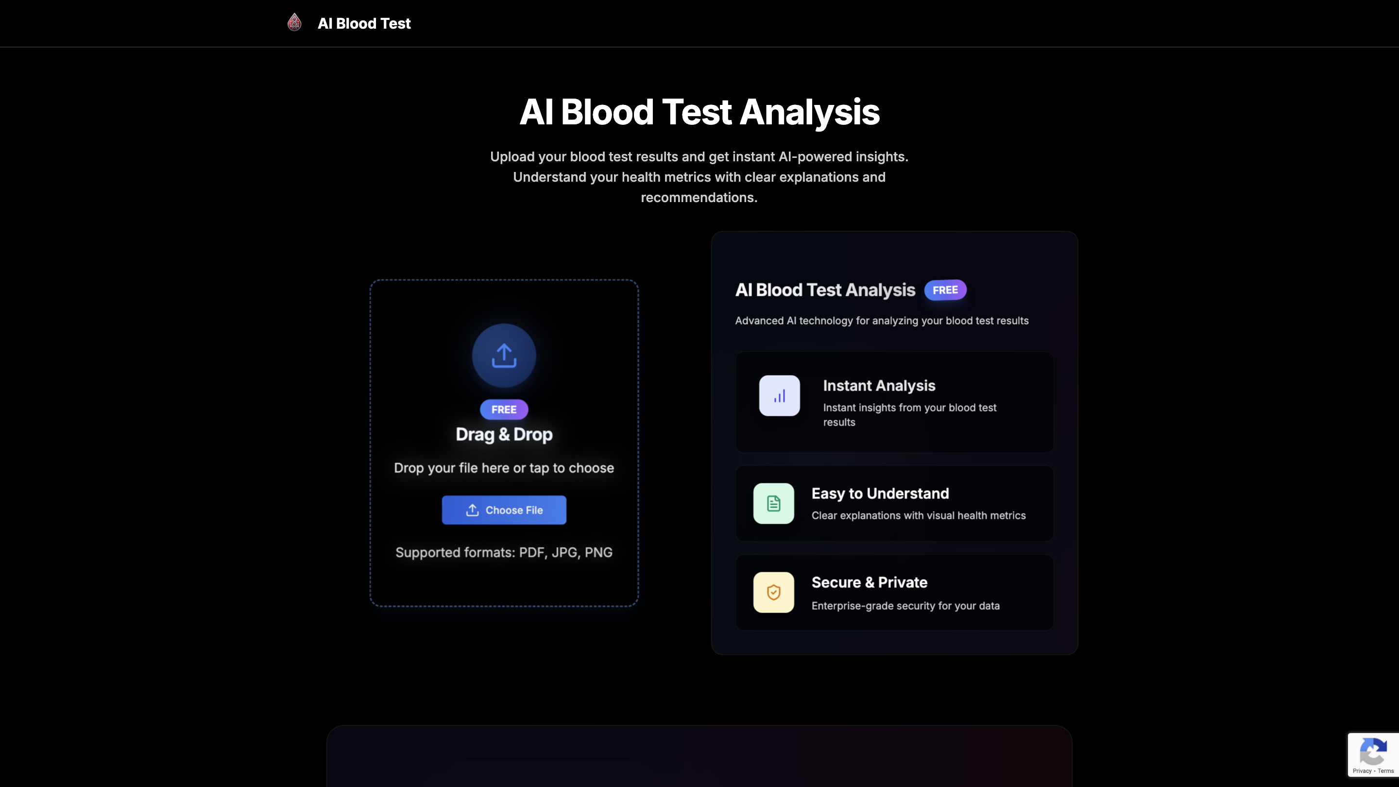 AI Blood Test Analysis