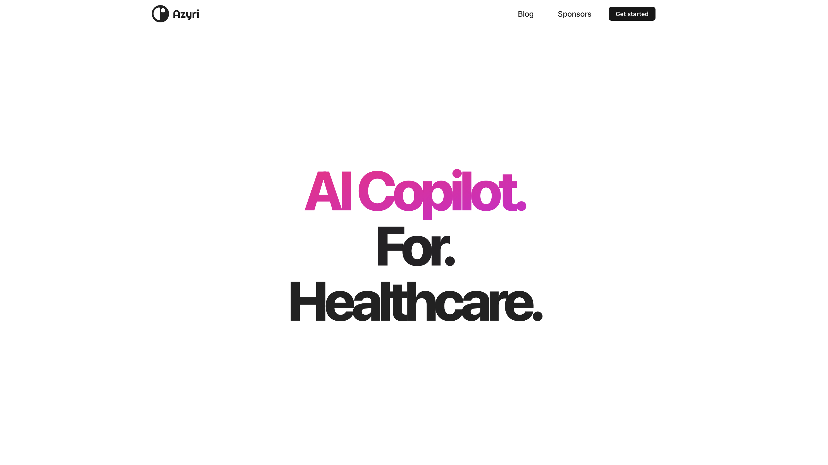 AI Co-pilot for Healthcare