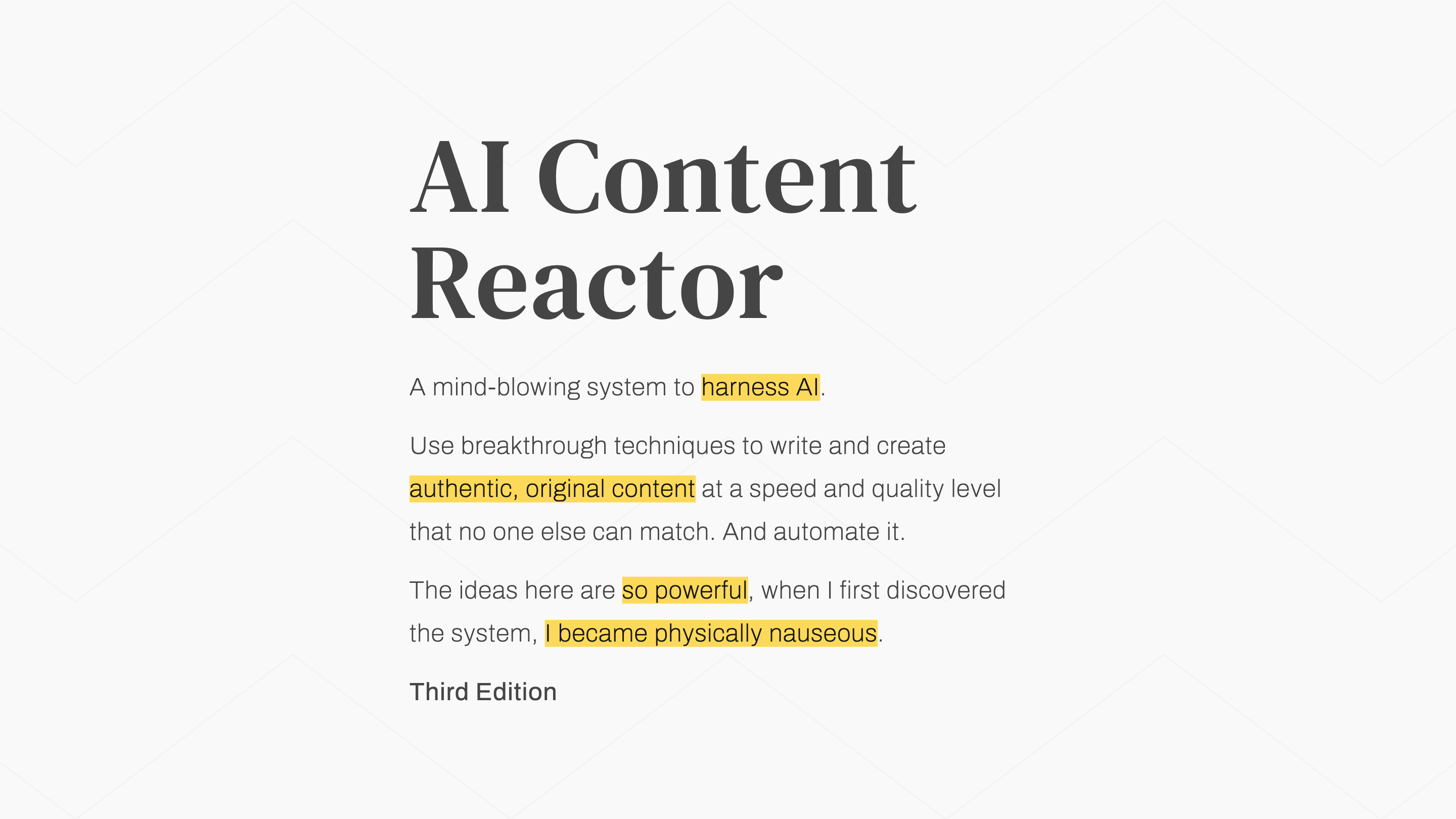 AI Content Reactor