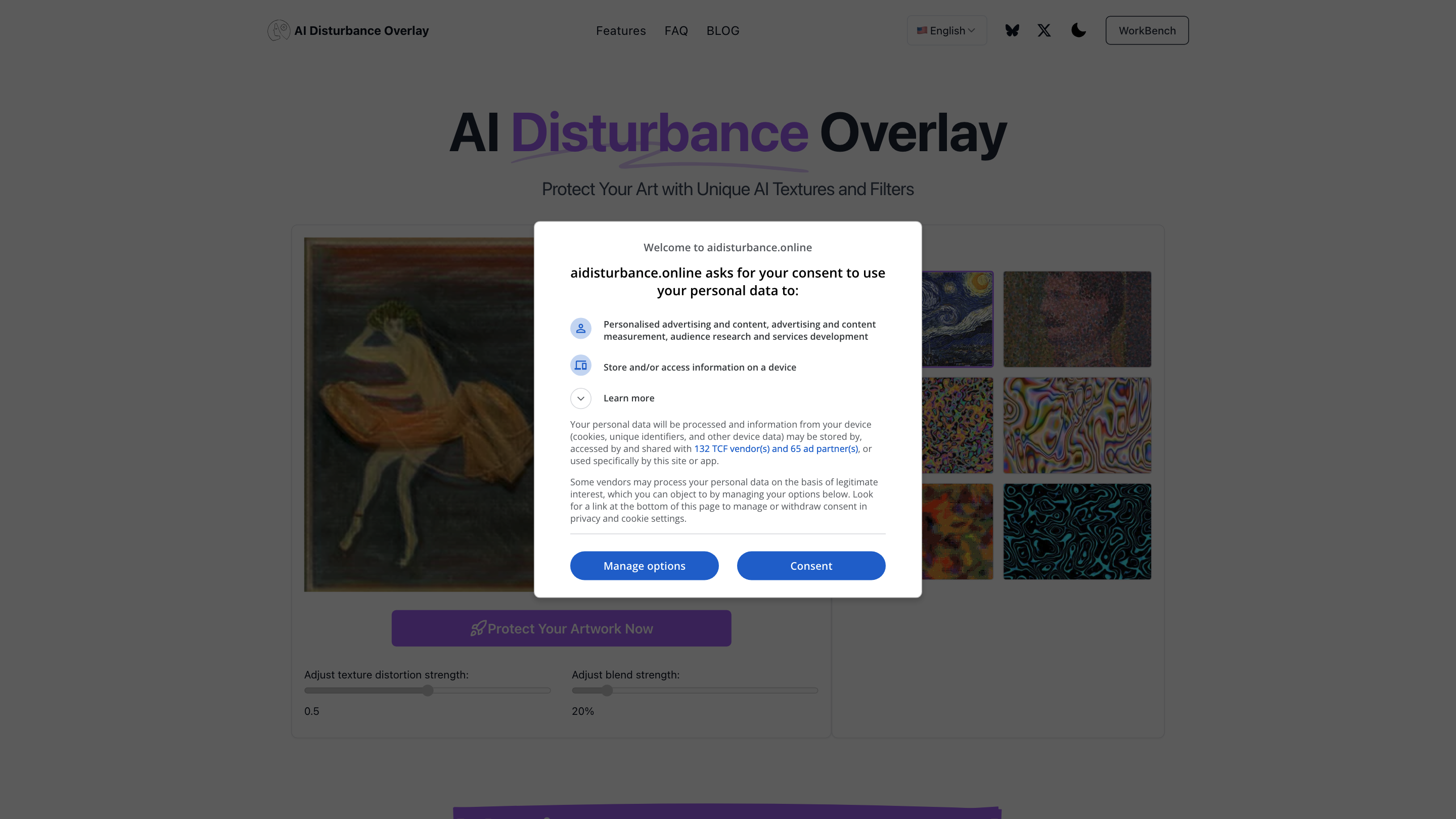 AI Disturbance Overlay
