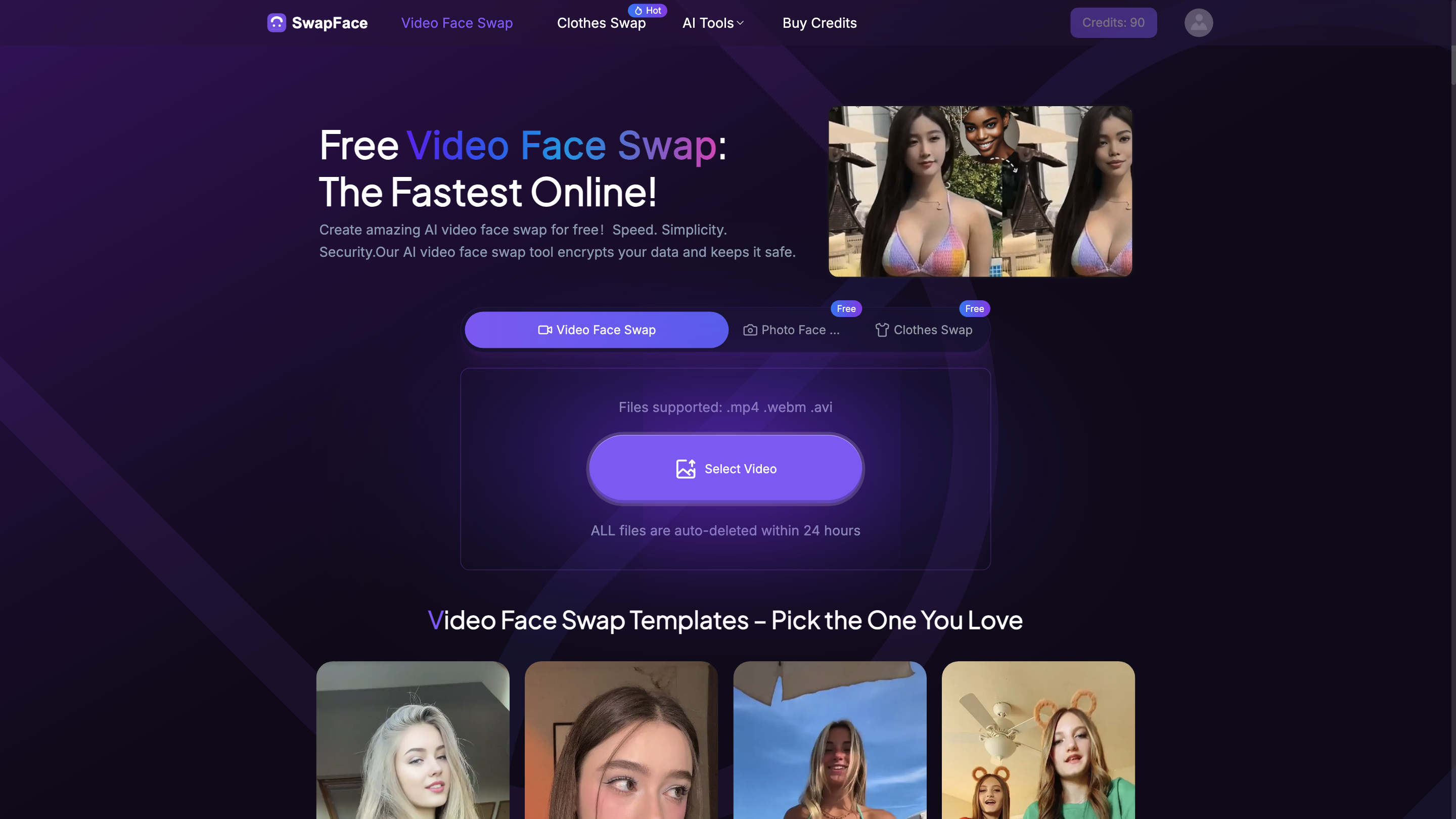 AI Face Swap Video Online Free