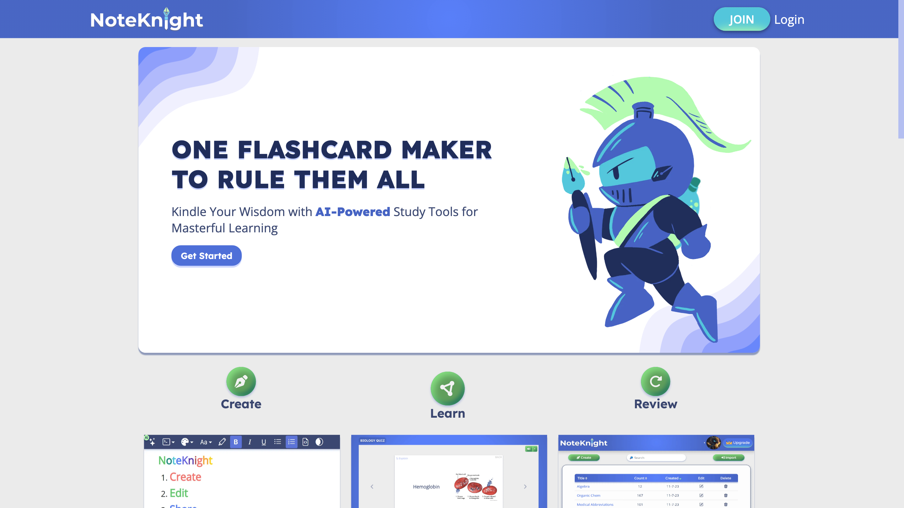AI Flashcard Maker | NoteKnight