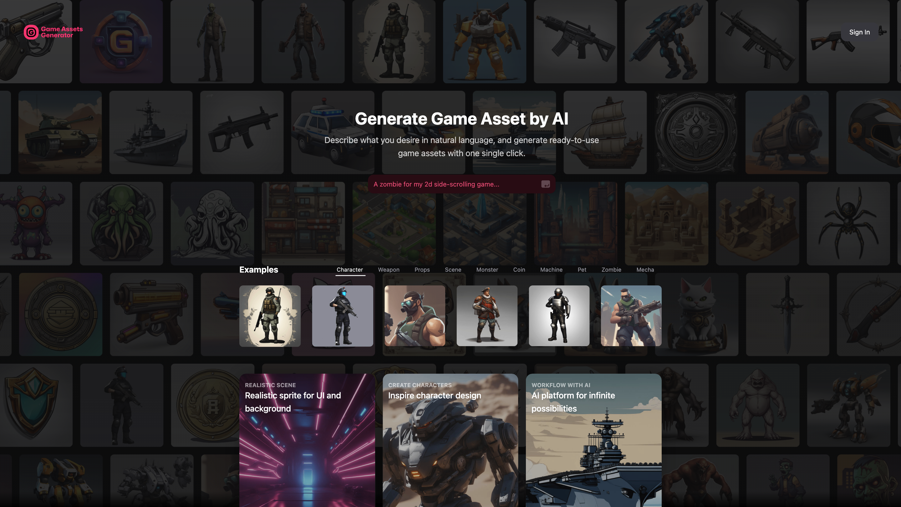 AI Game Assets Generator
