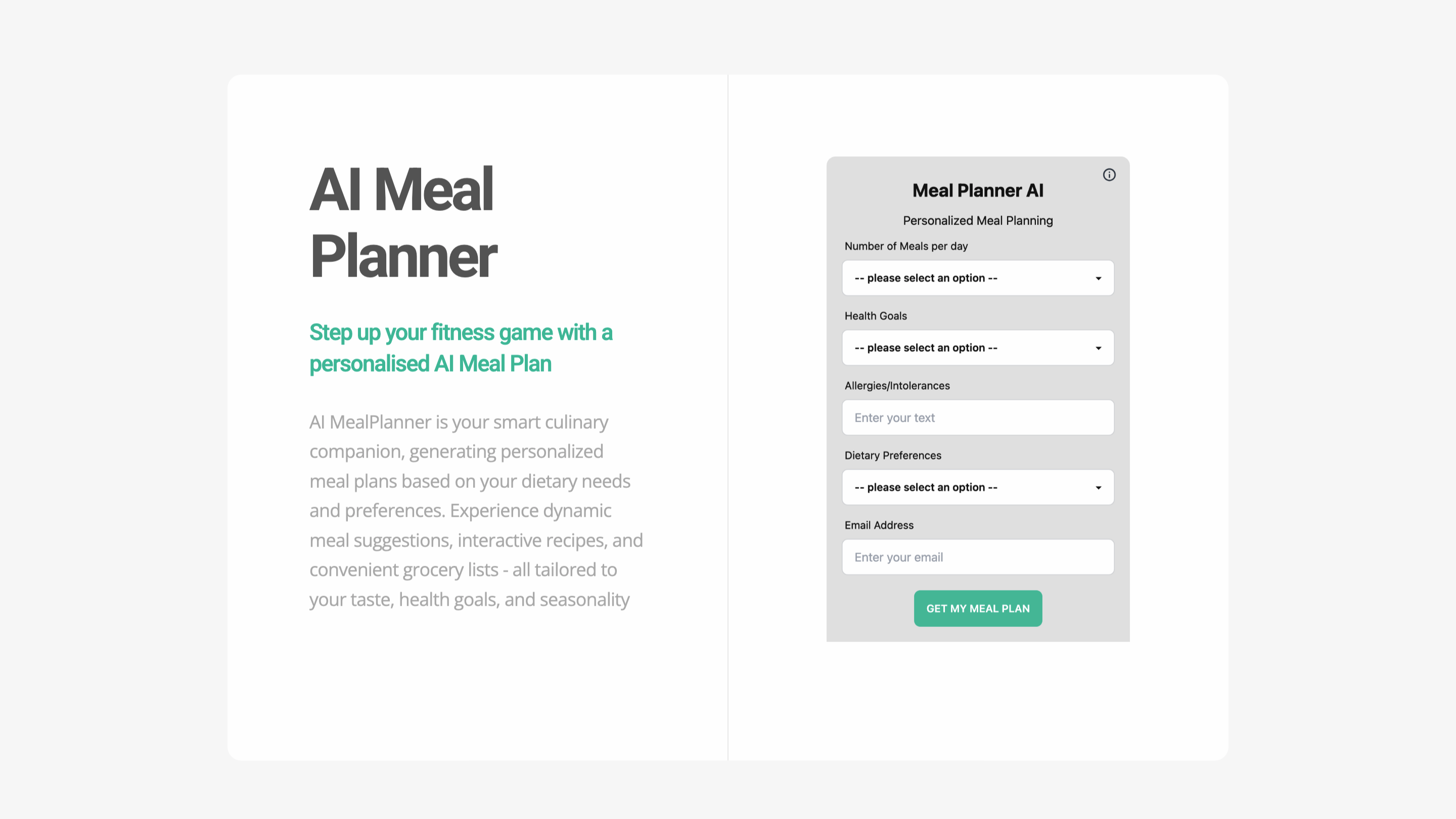 AI Meal Planner