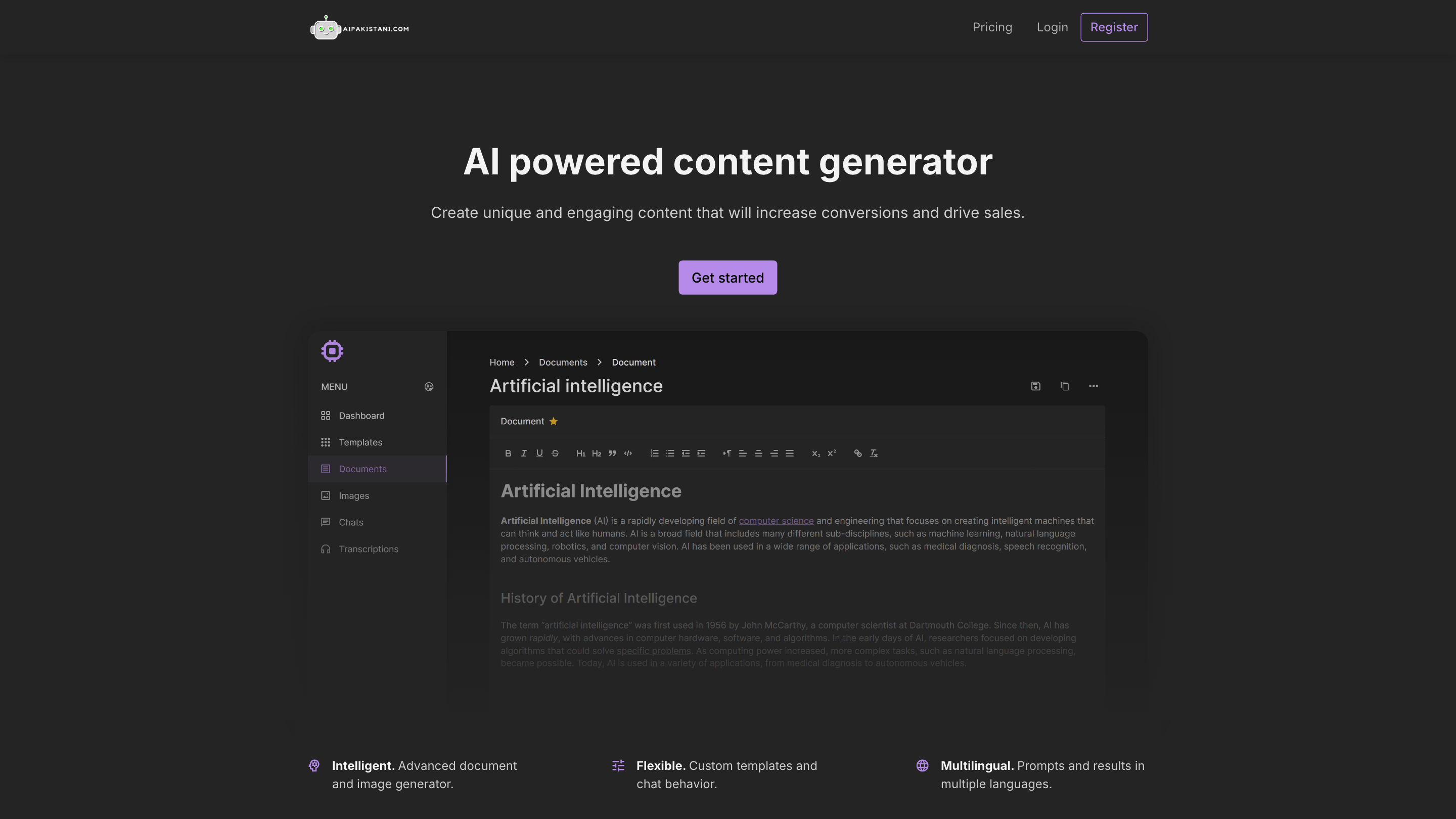 Ai Pakistani - First Generative Ai Platform for Pakistan