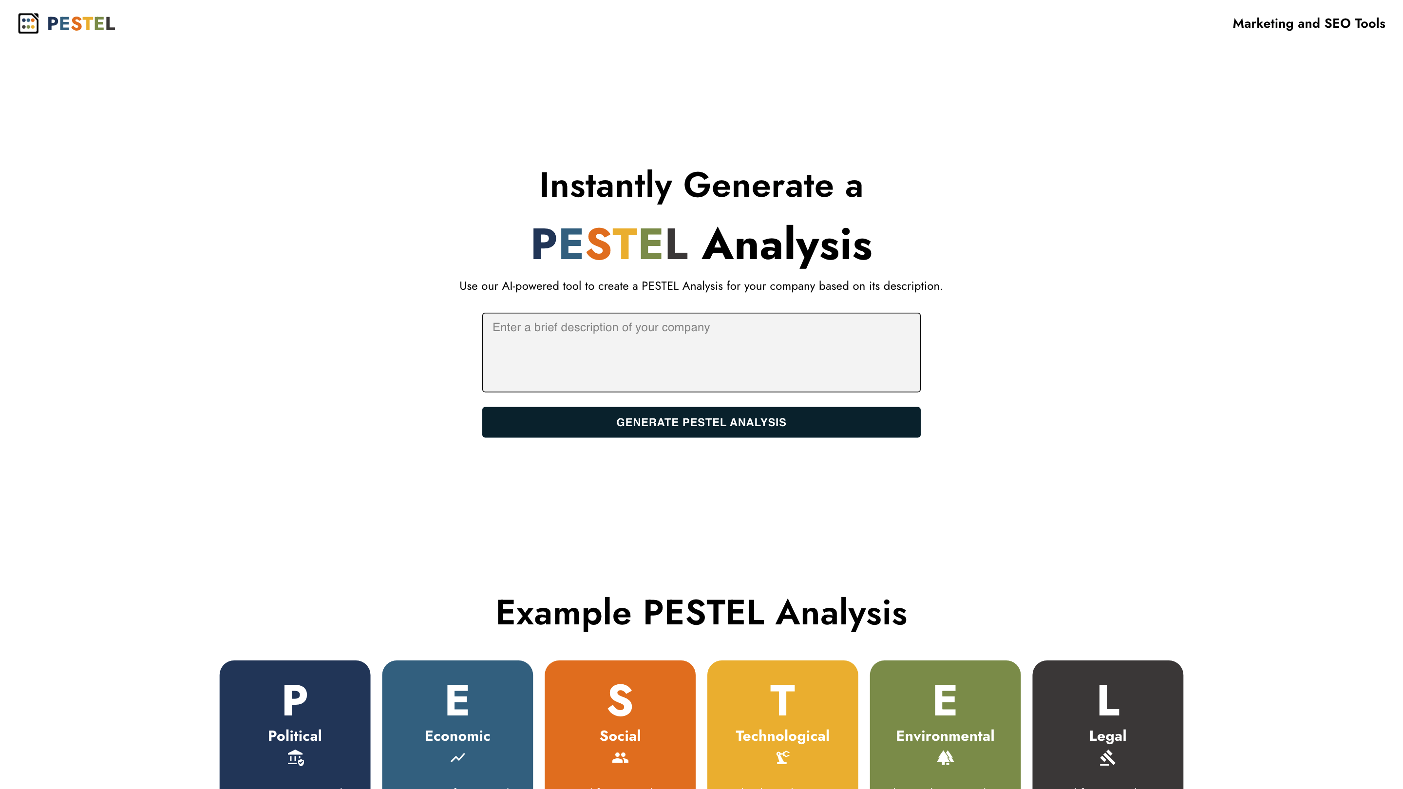 AI PESTEL Analysis Generator