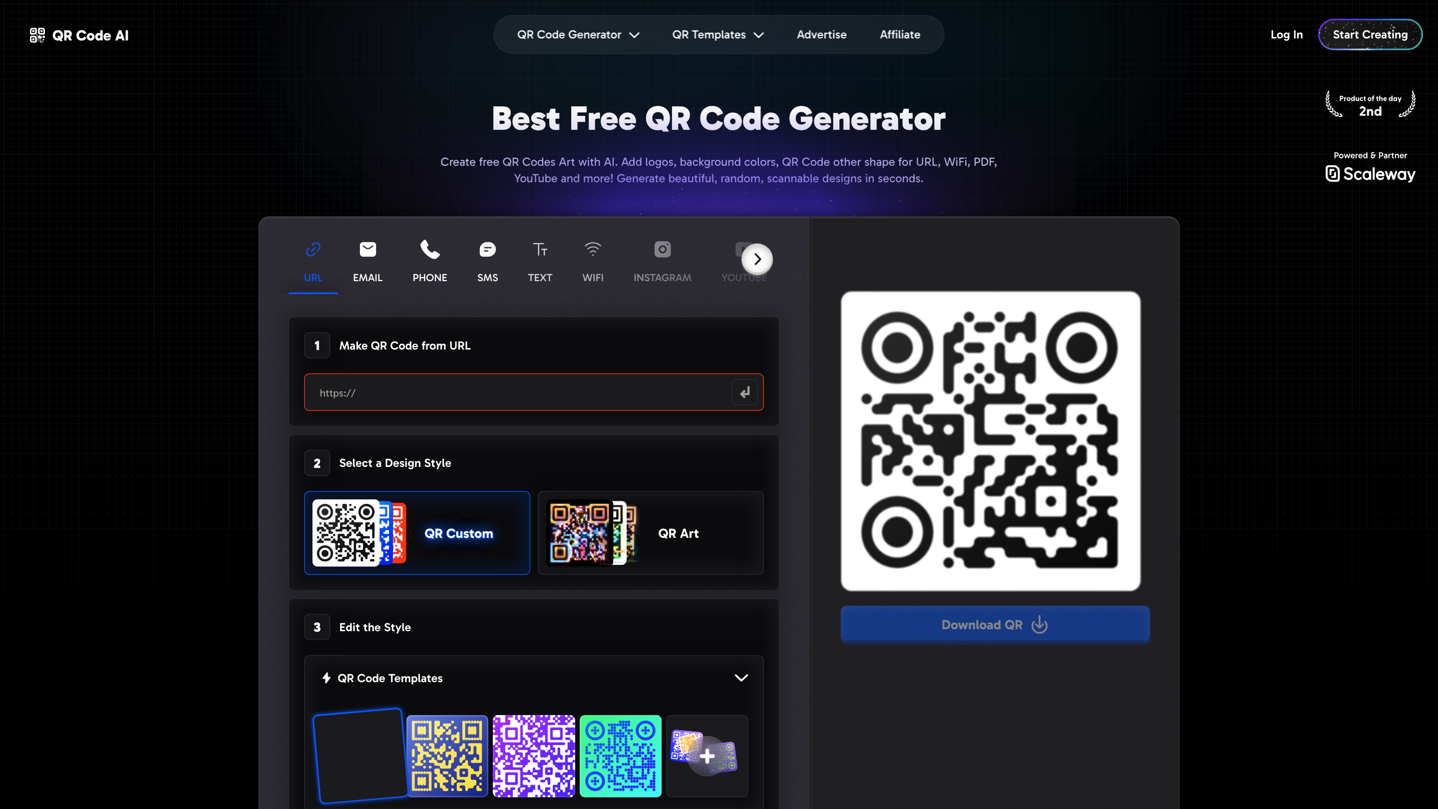 AI Powered QR Code Generator