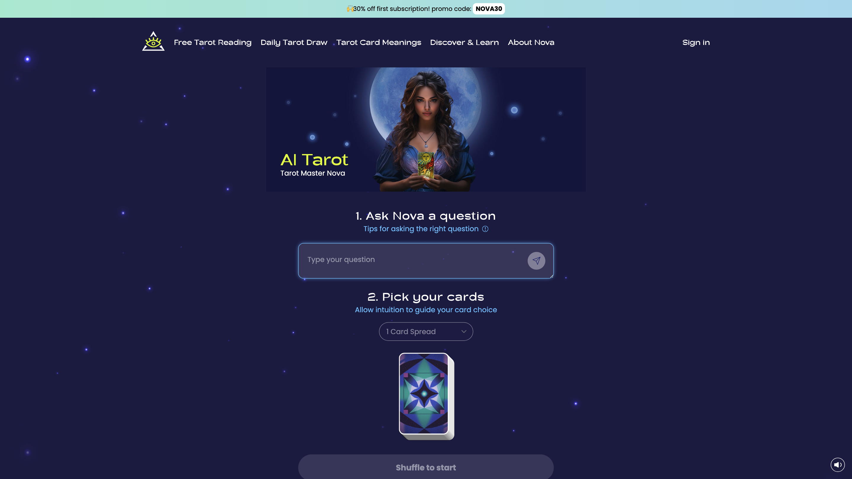 AI Tarot Nova