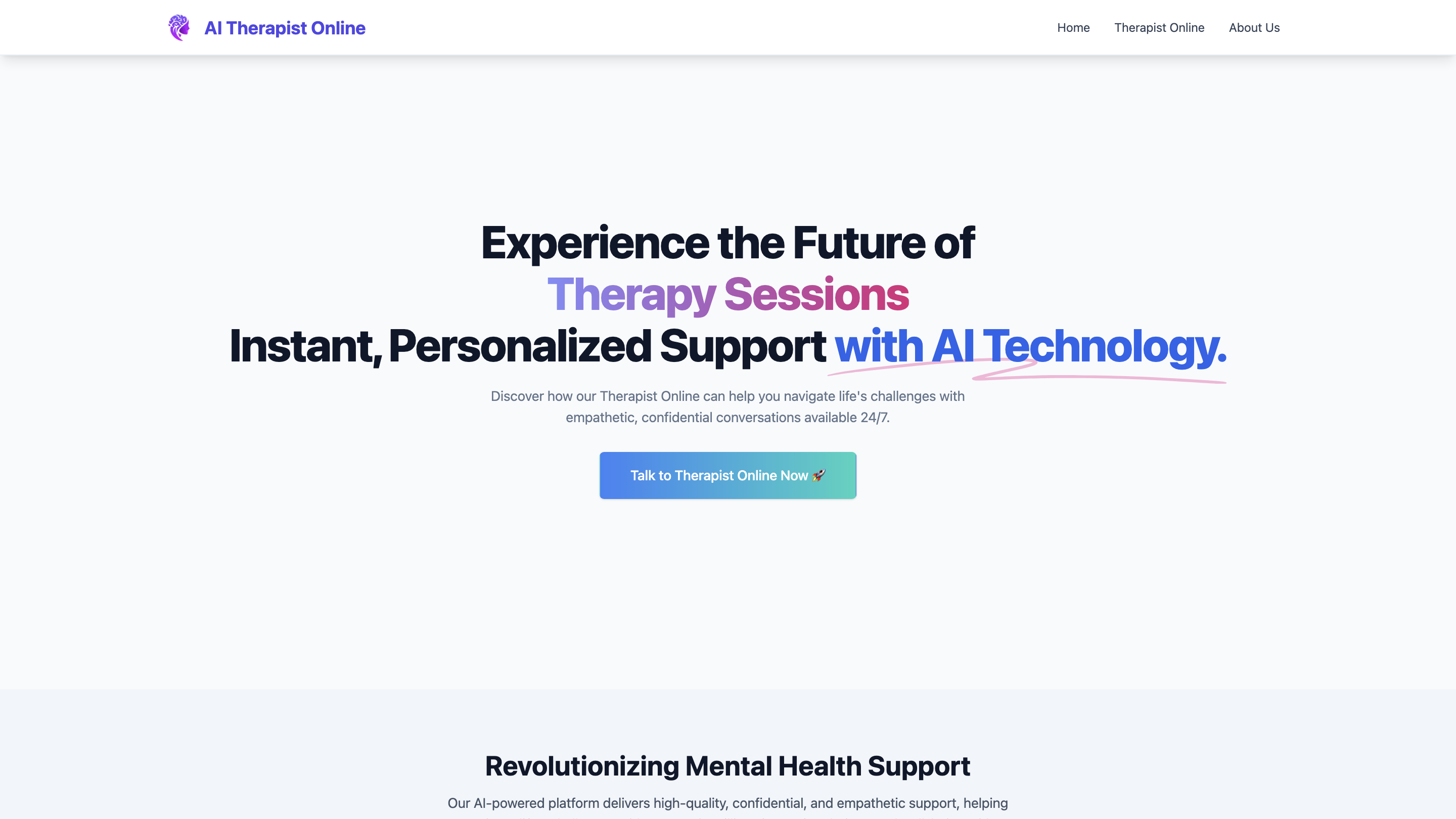 AI Therapist Online