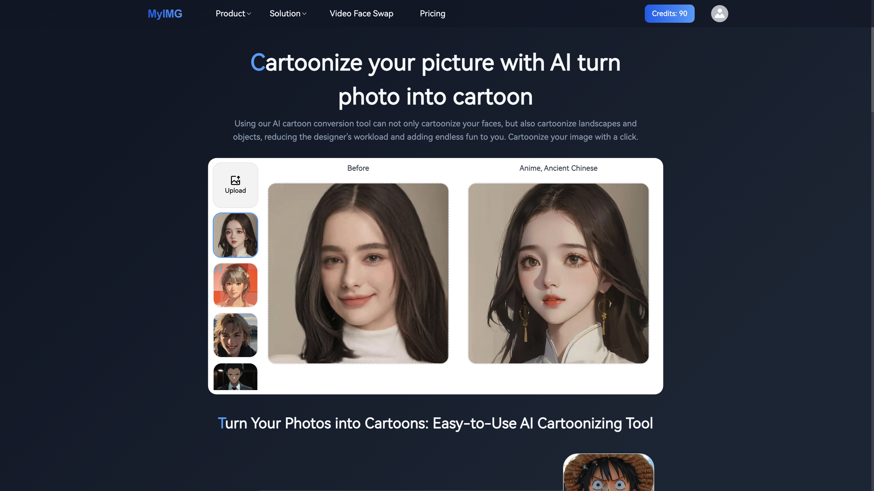 AI Turn Photo into Cartoon