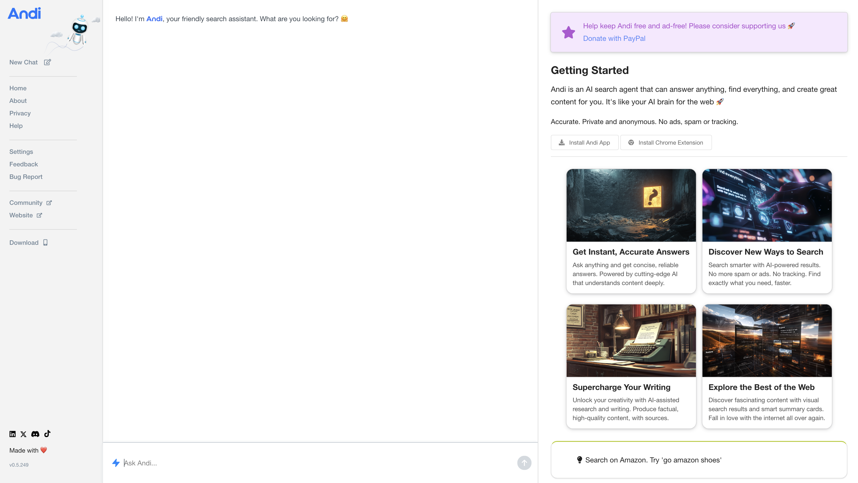 Andi - Search for the next generation