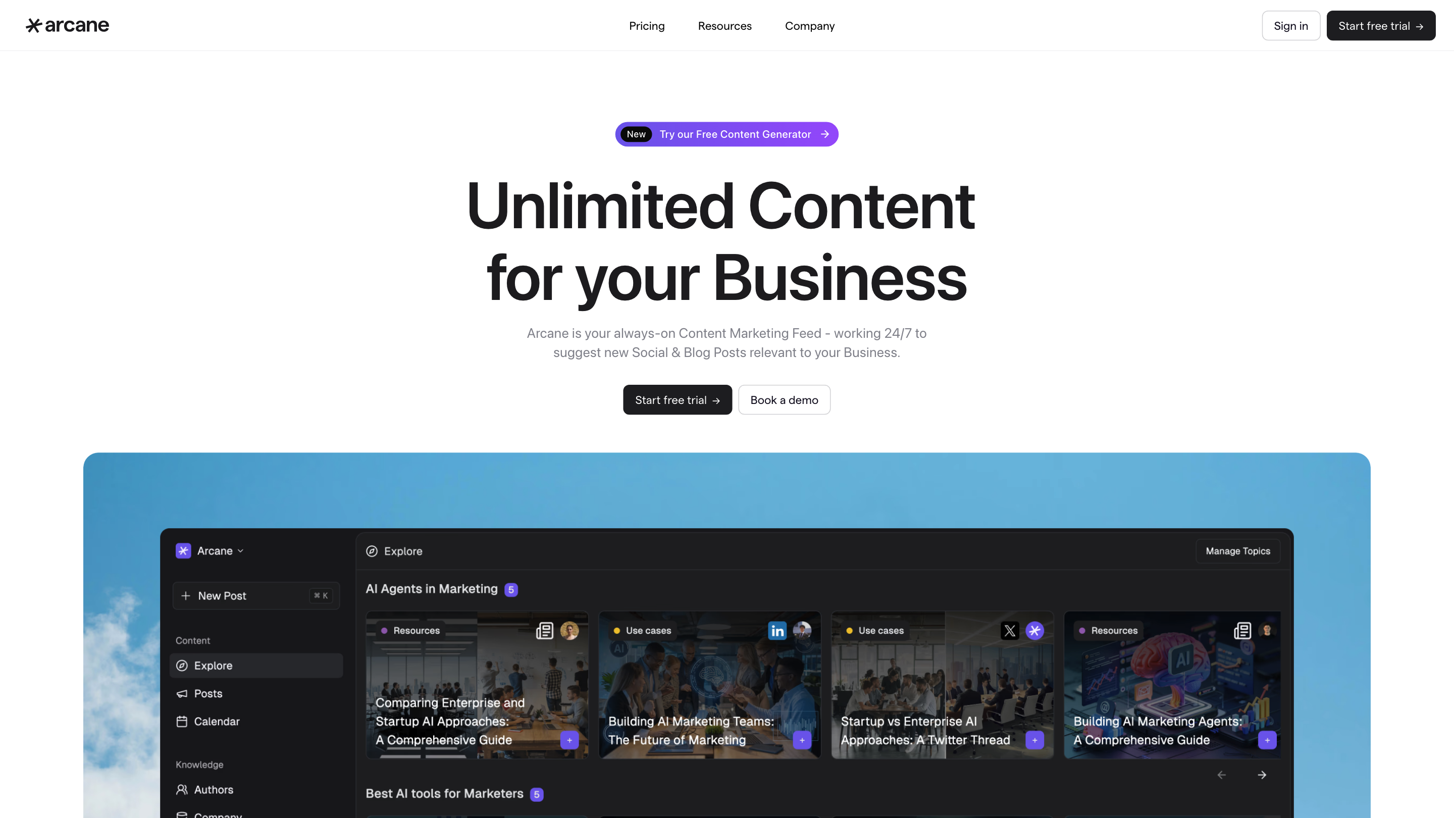 Arcane | Workflow Automation for Modern Marketers