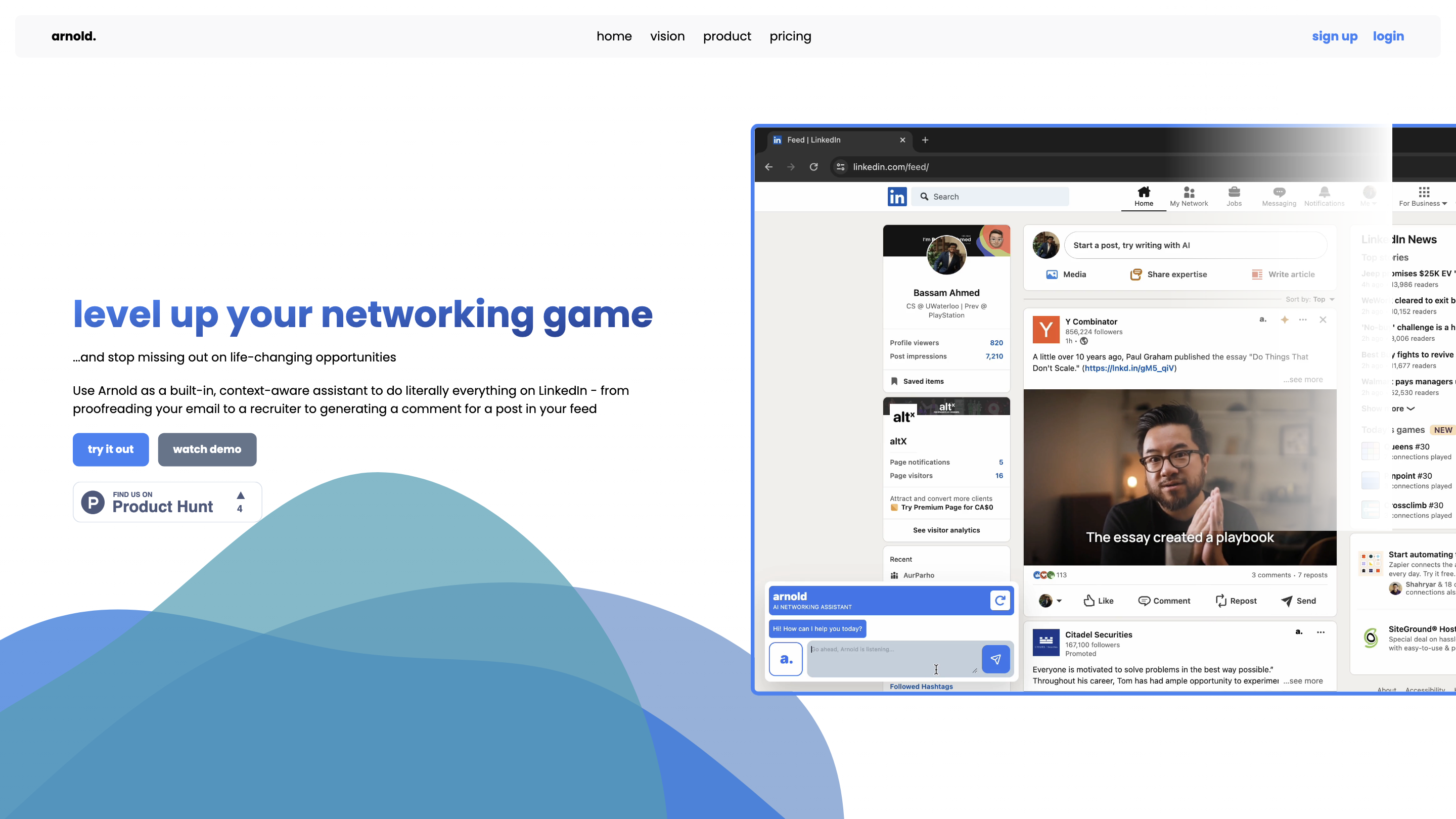 Arnold | AI Networking Assistant