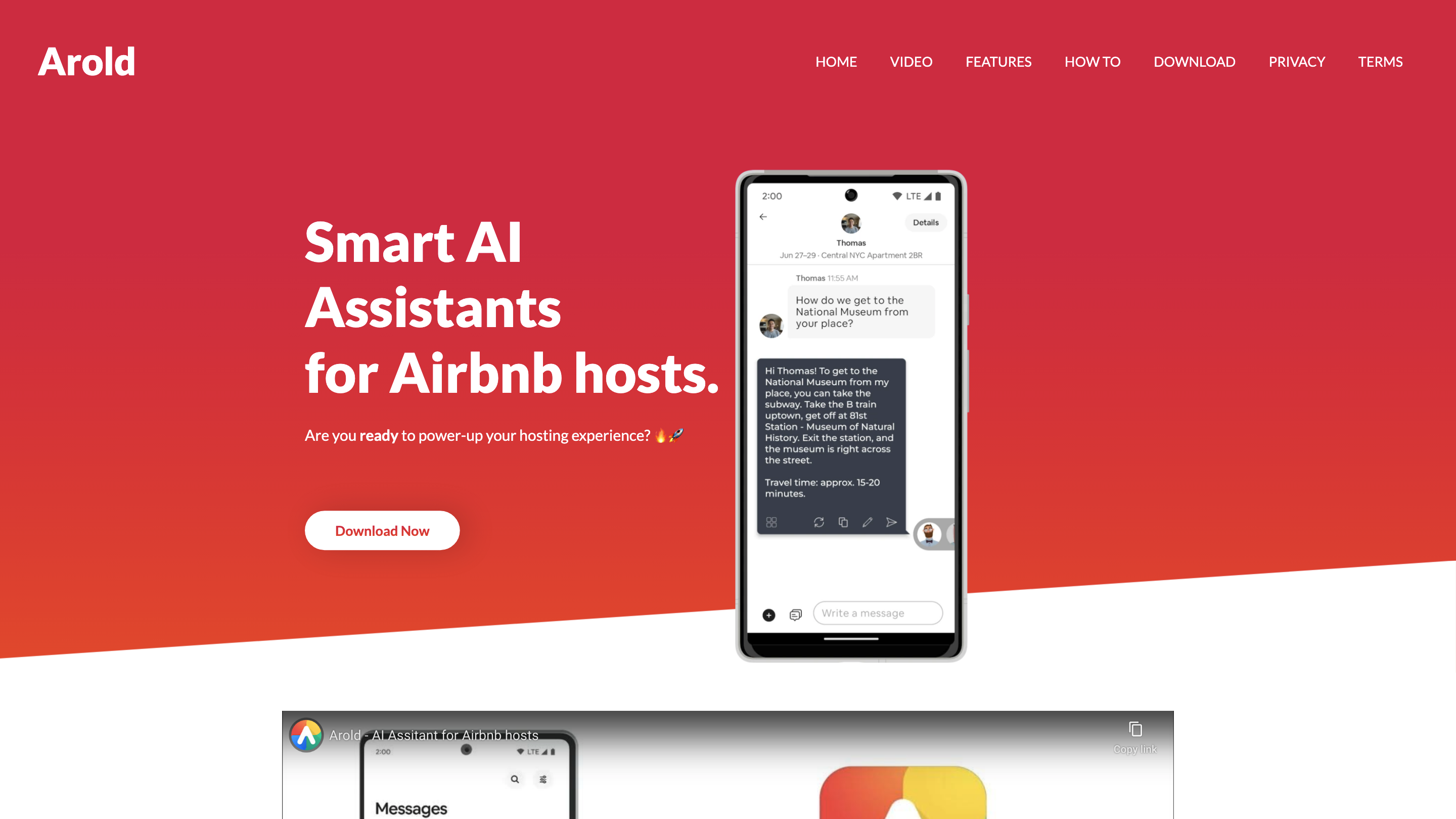 Arold - AI Assistant for Airbnb