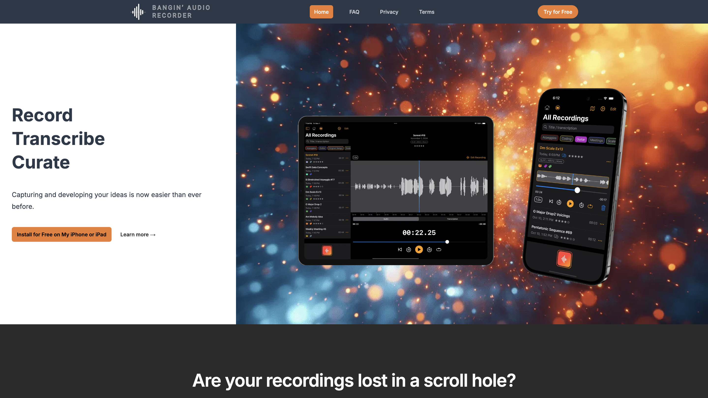 Bangin' Audio Recorder