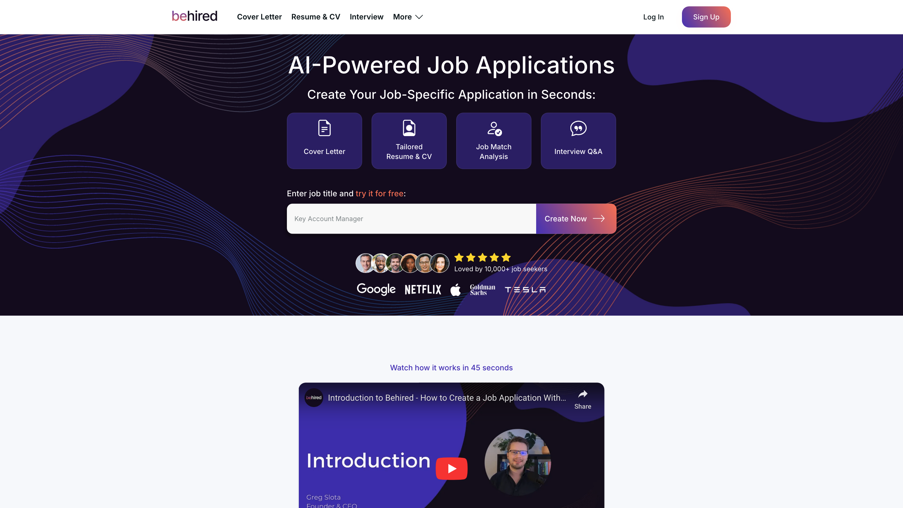 Behired | Job Application AI