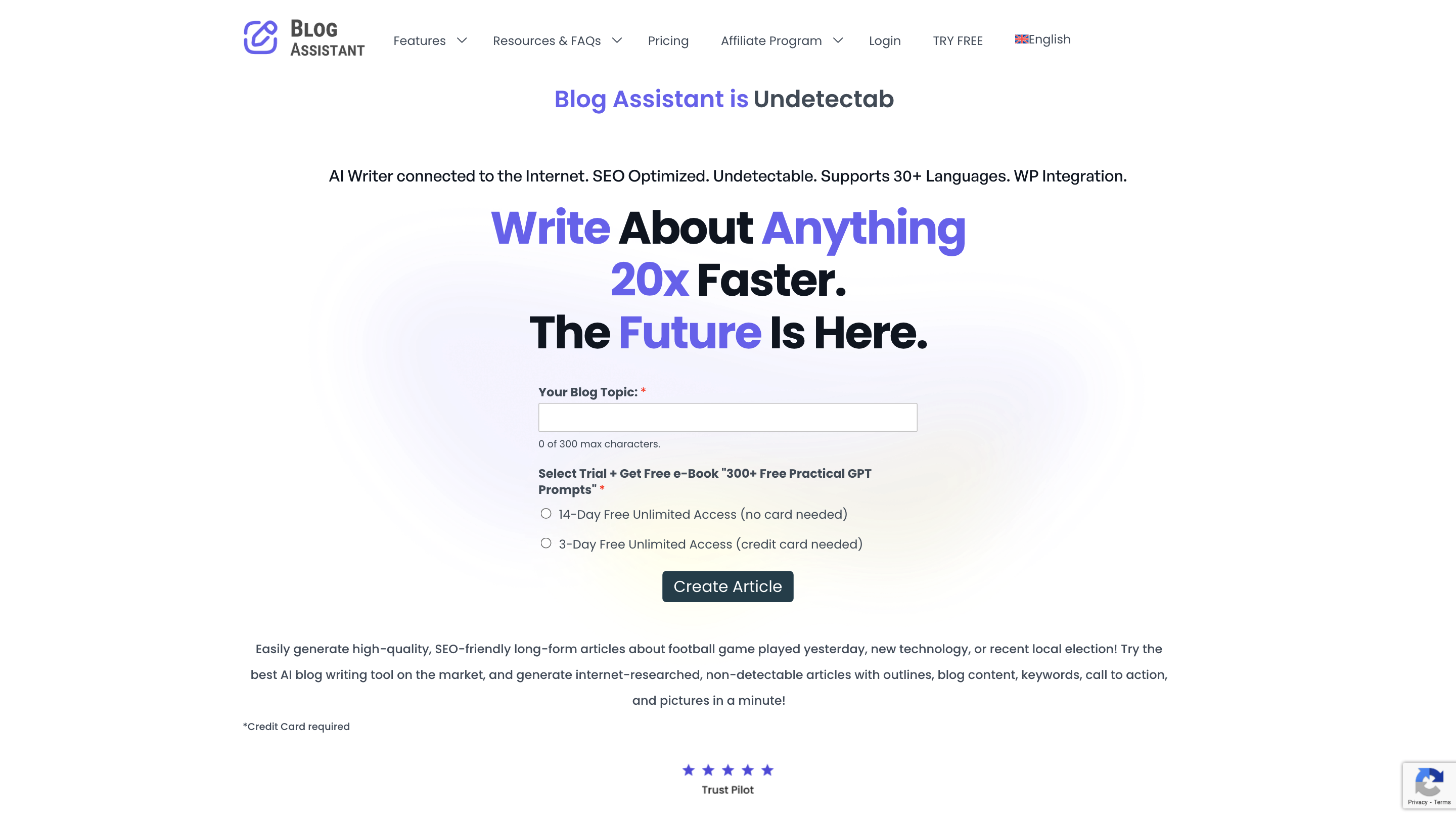 Blog Assistant: AI Blog Writing Tool