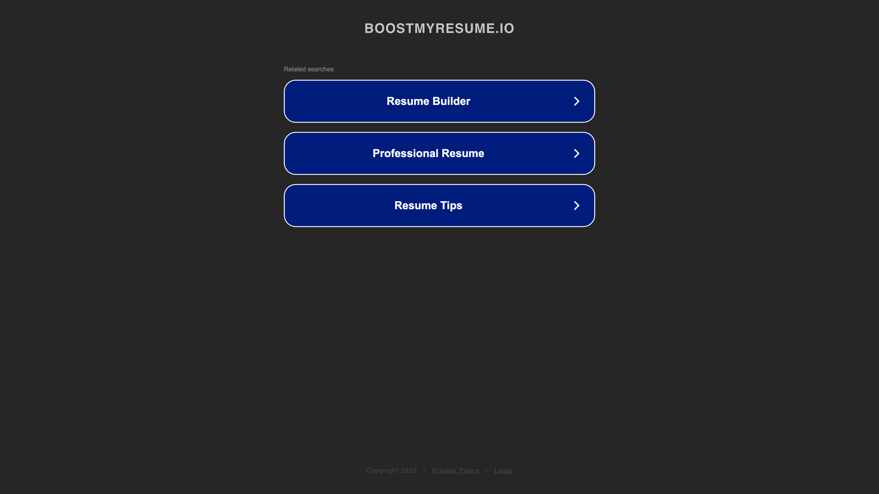 Boost My Resume | Powered by AI