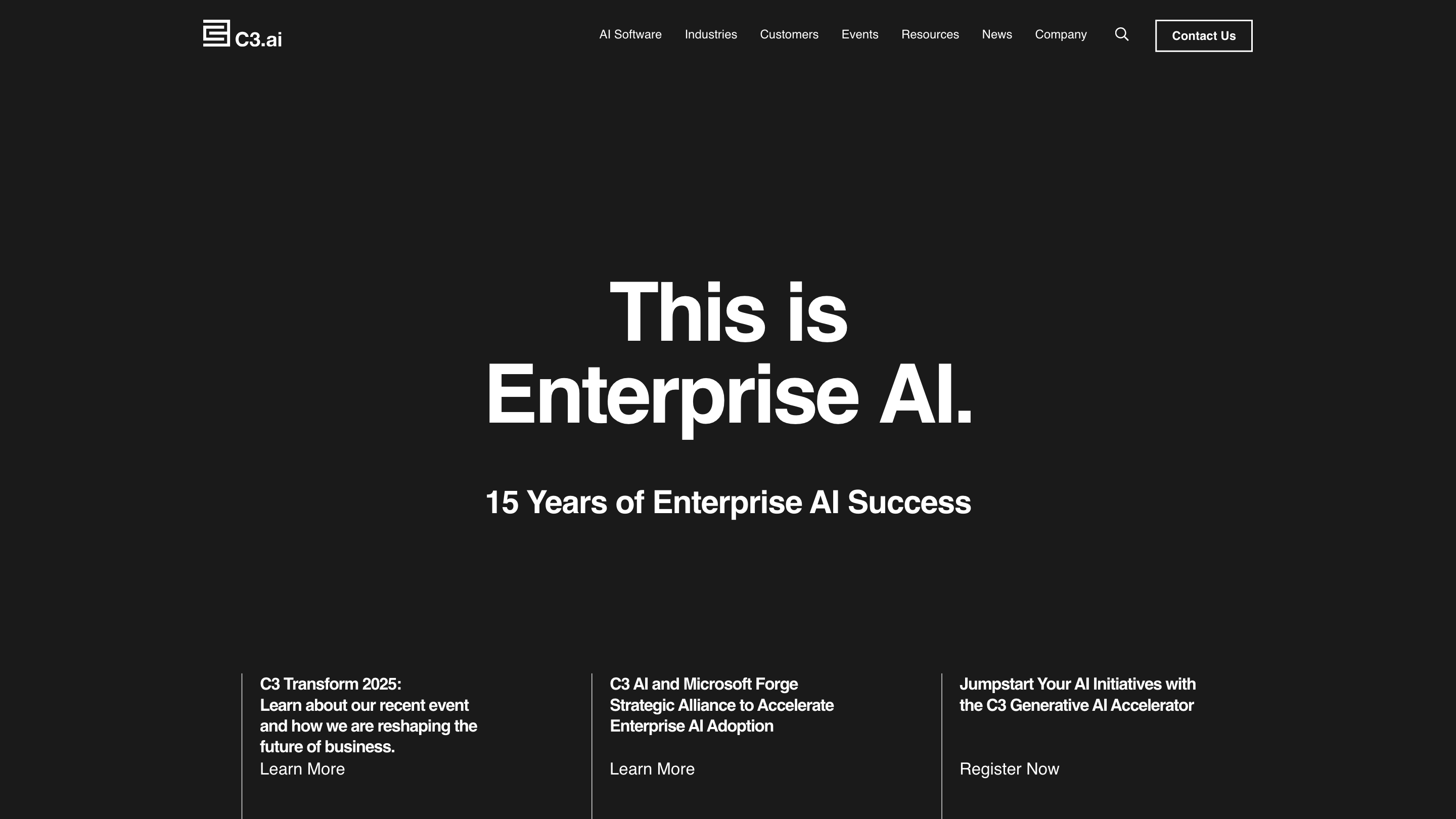 C3 AI - Enterprise AI