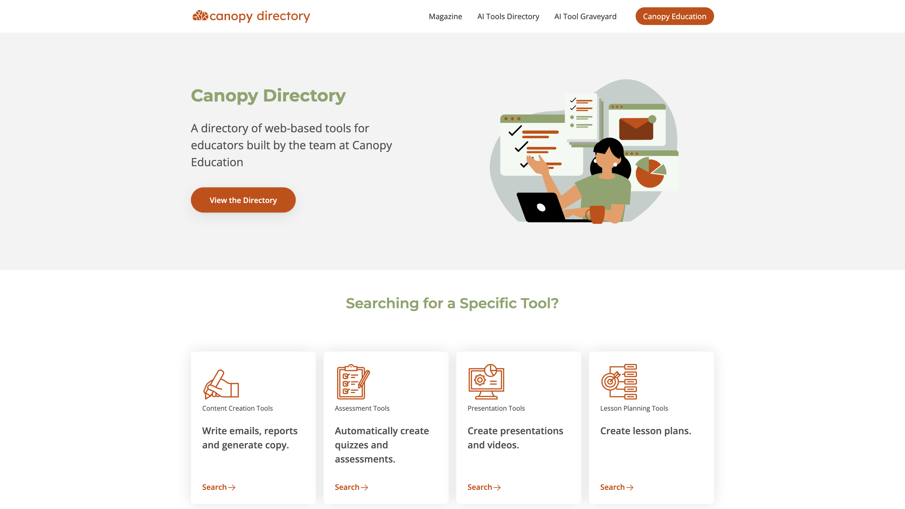 Canopy Directory - AI Tools for Educators