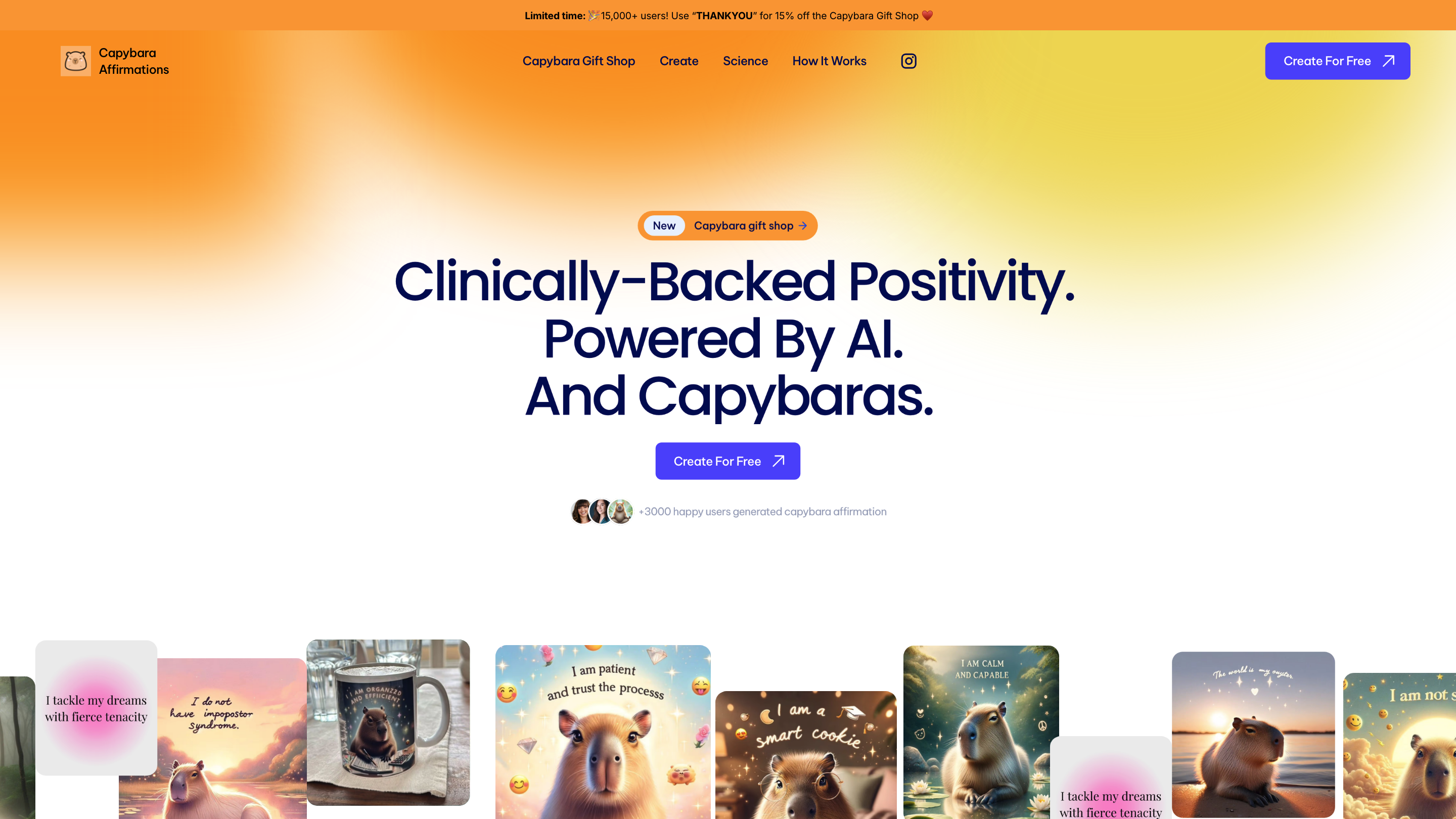 Capybara Affirmations AI
