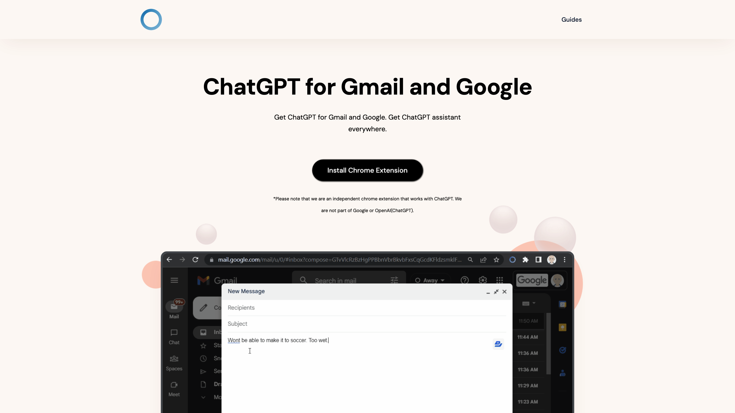 ChatGPT for Gmail and Google