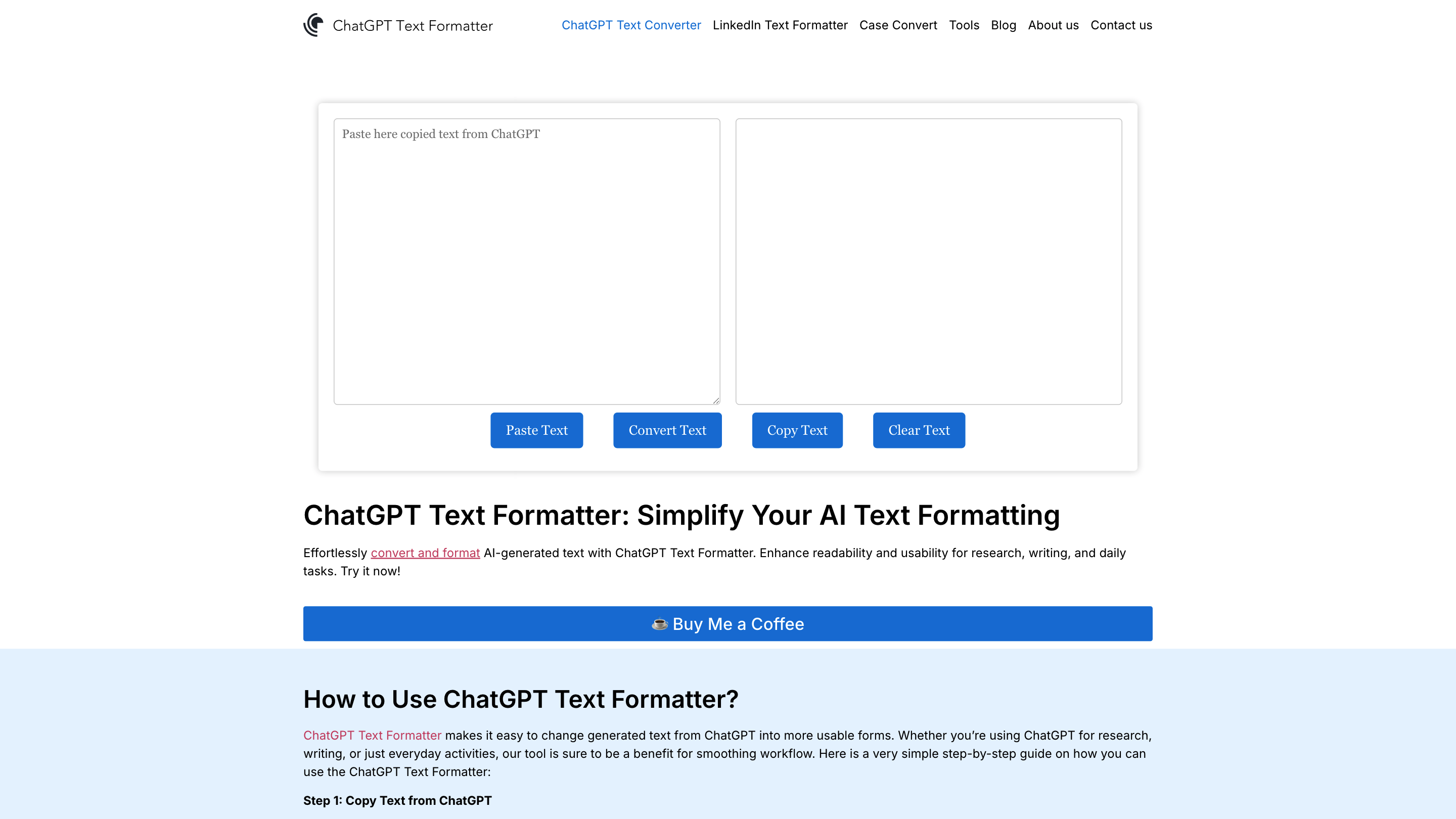 ChatGPT Text Formatter