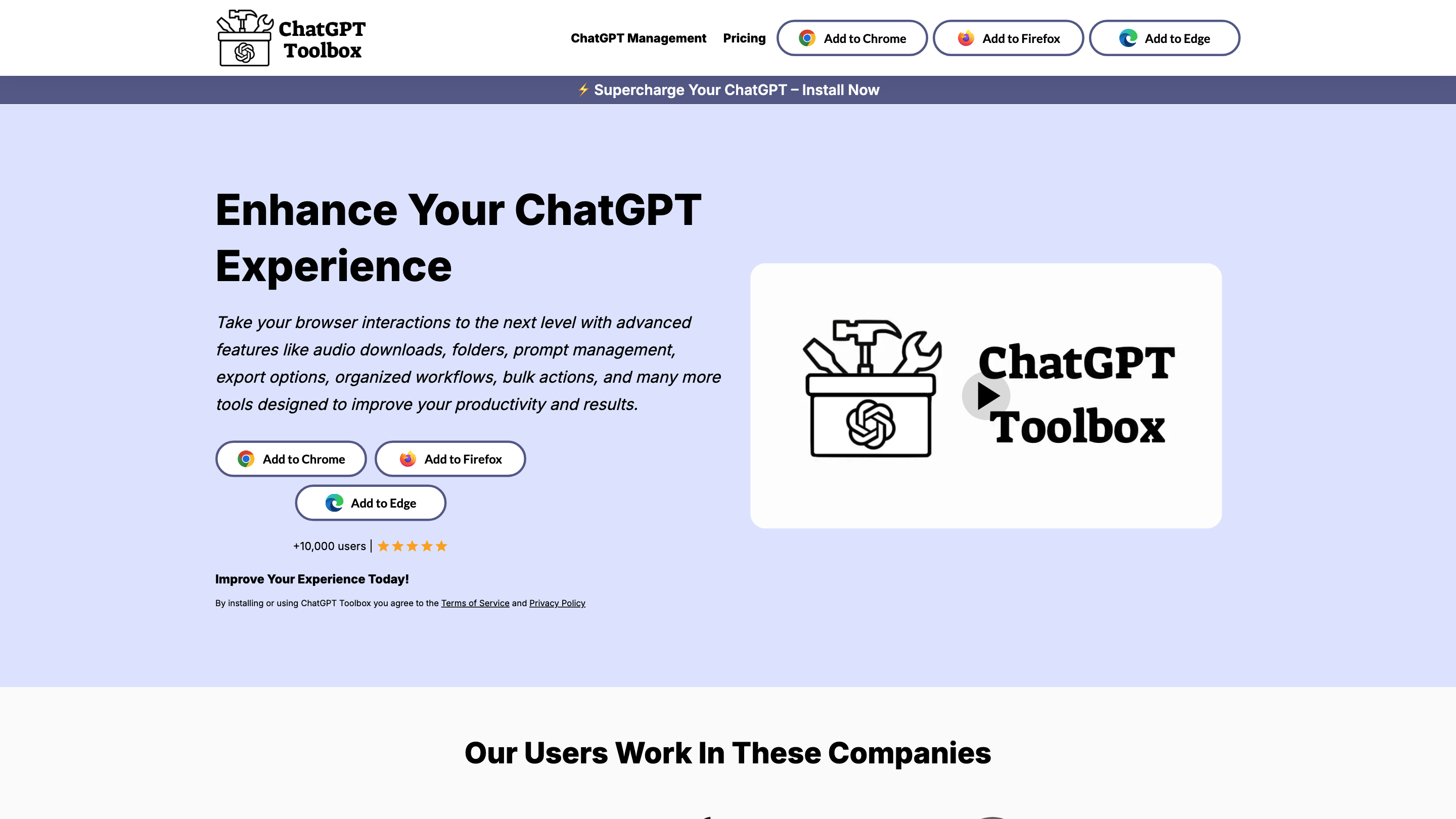 ChatGPT Toolbox