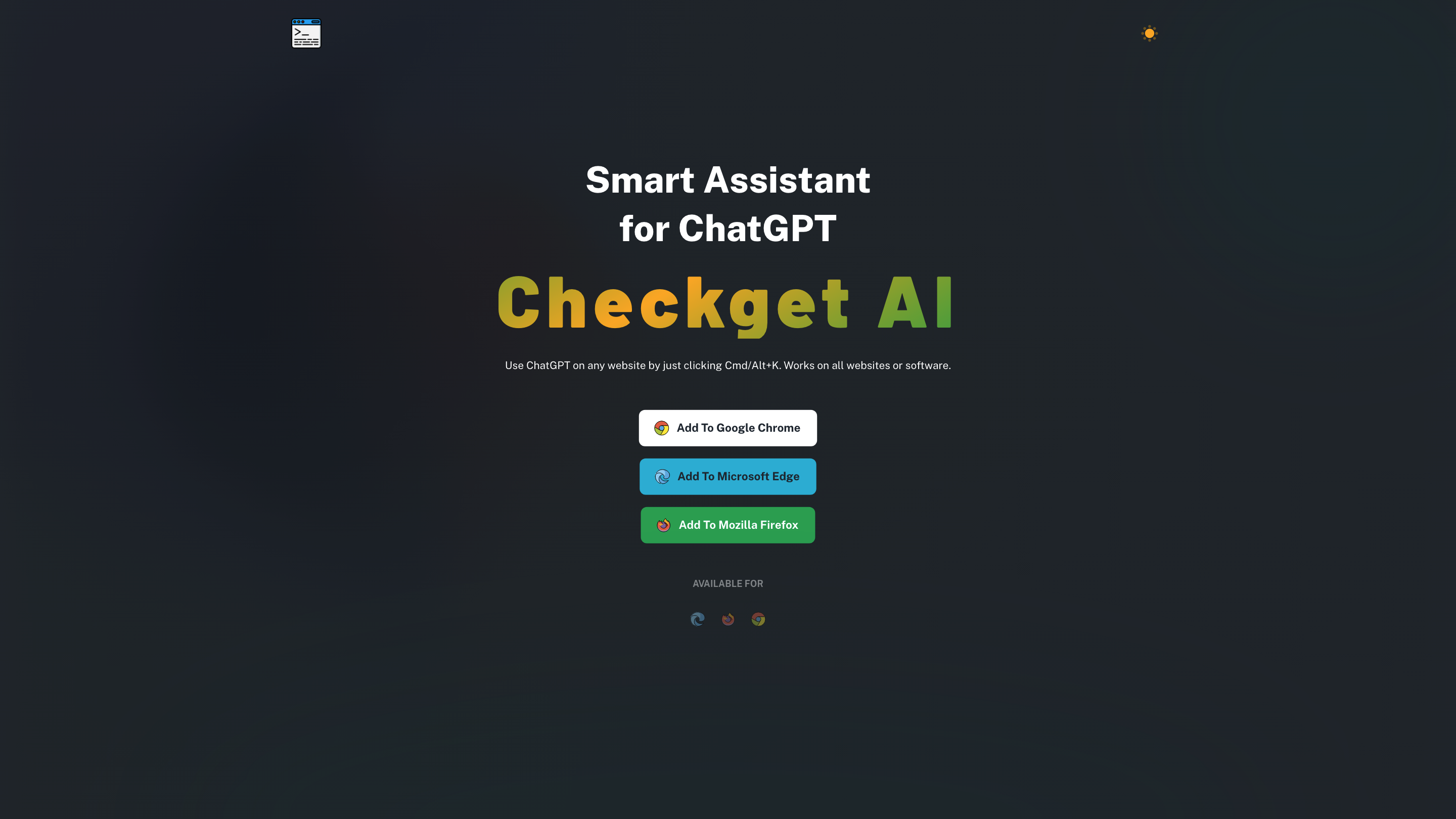 Checkget - Smart Assistant for ChatGPT
