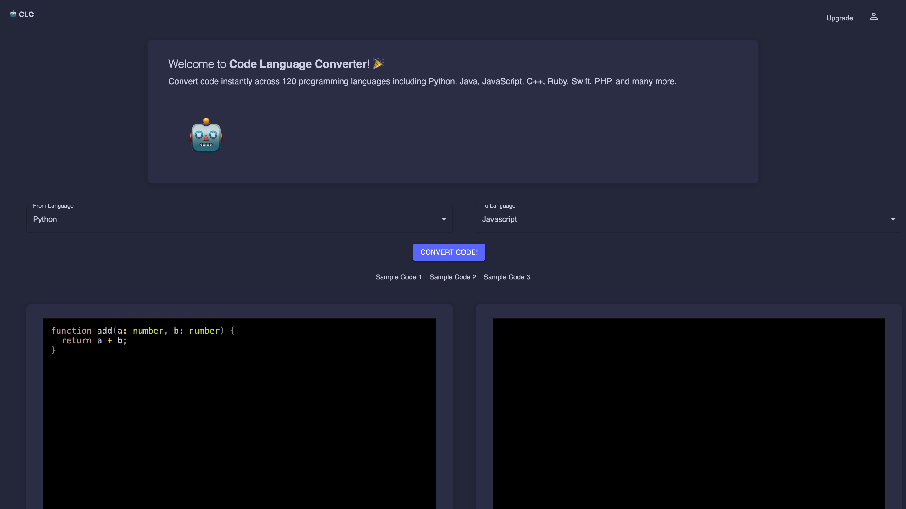 Code Language Converter