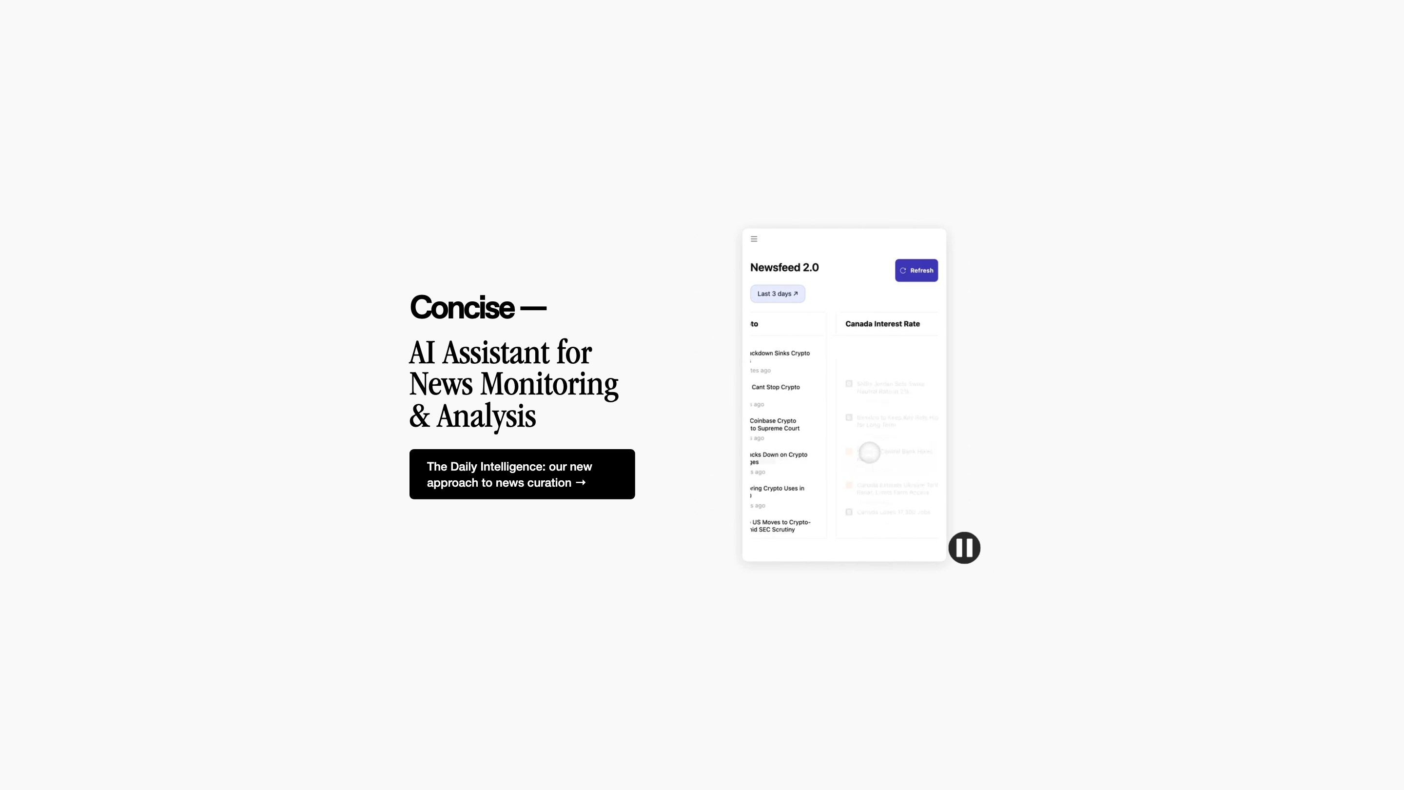 Concise - AI Assistant for News Monitoring & Analysis