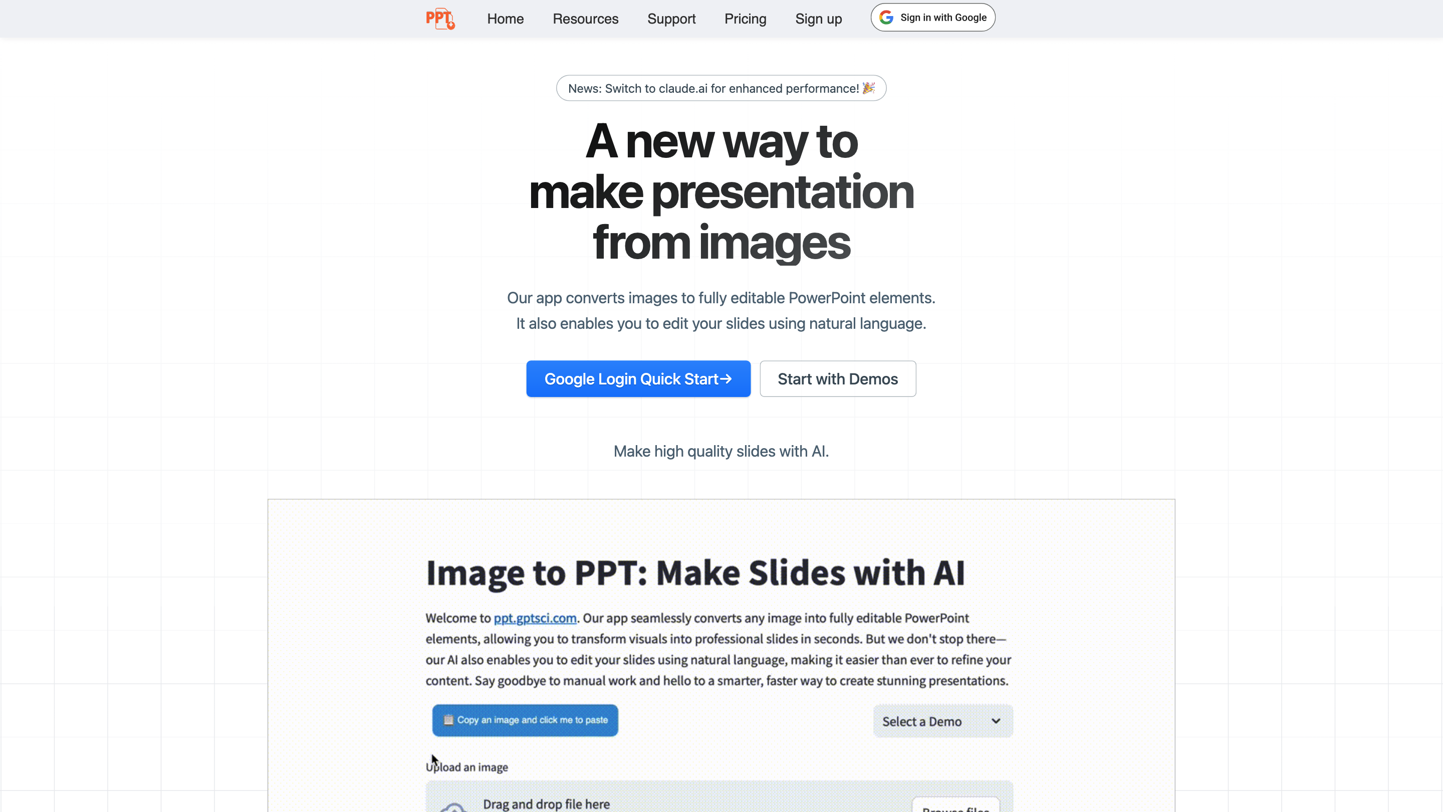 Convert Image to PowerPoint
