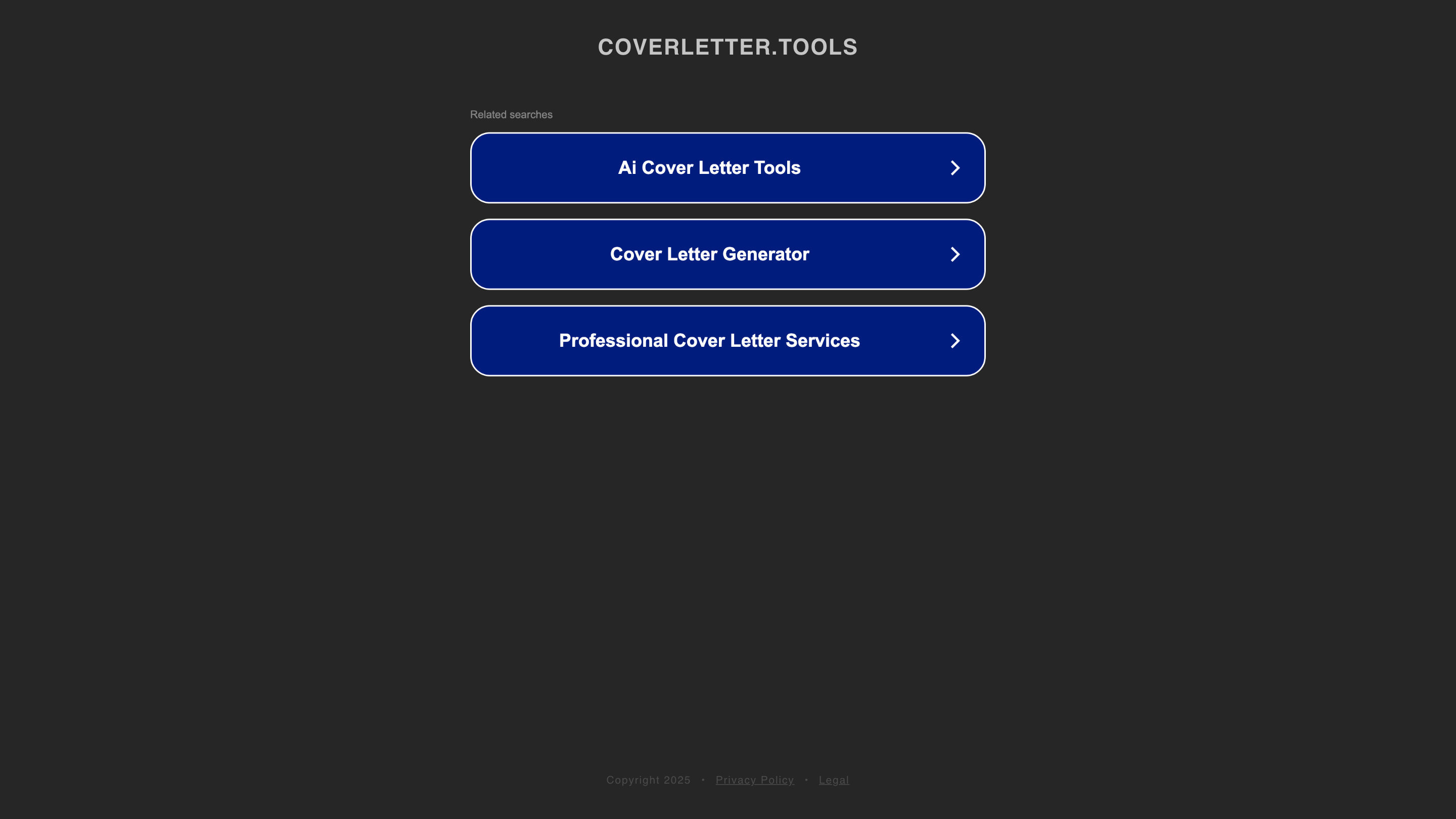 Cover Letter Tools