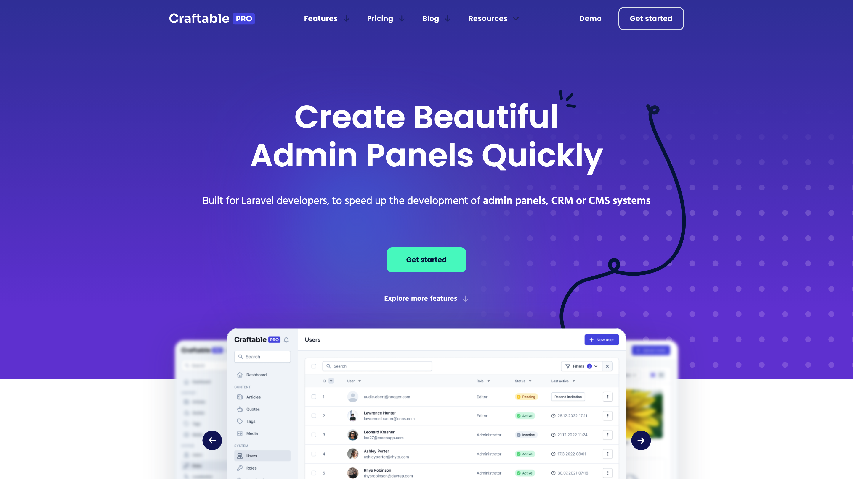 Craftable PRO - Laravel CRUD generator