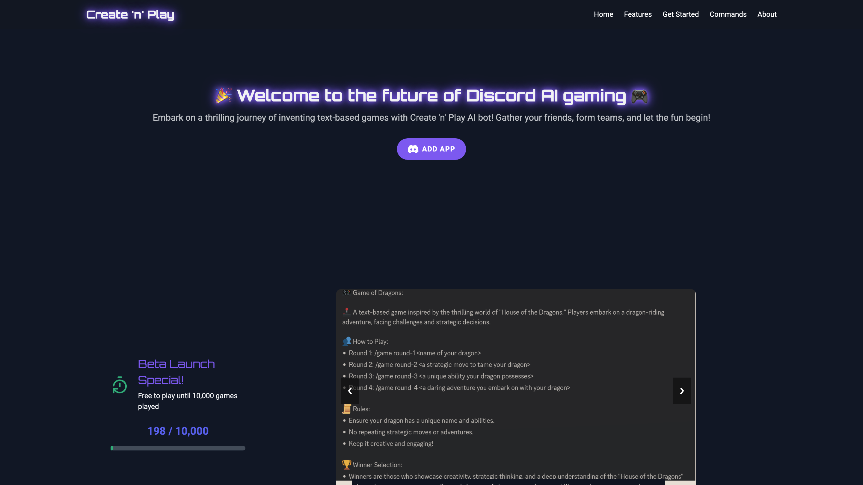 Create 'n' Play AI Bot