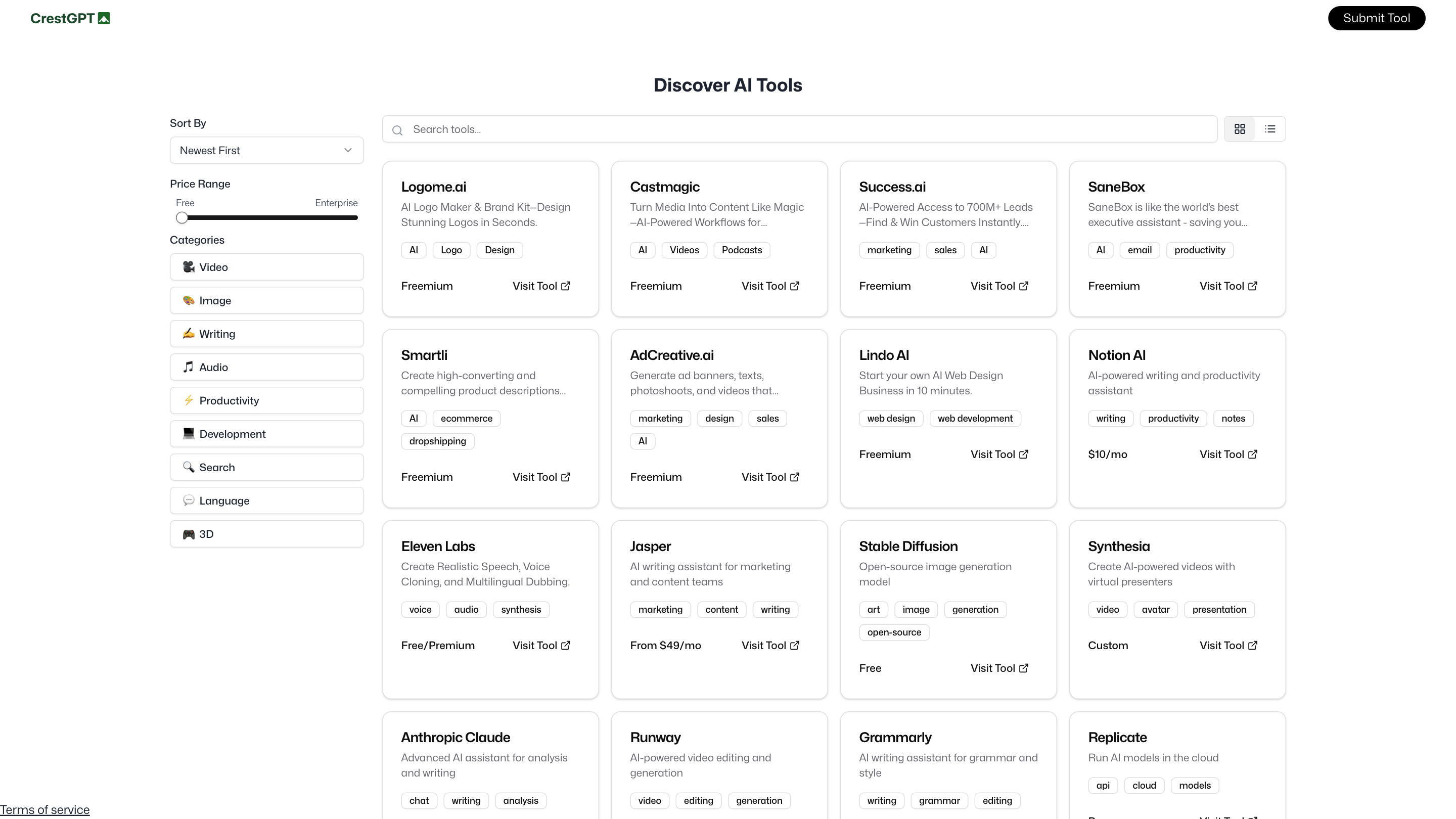 CrestGPT - AI-Powered Content Creation Tool