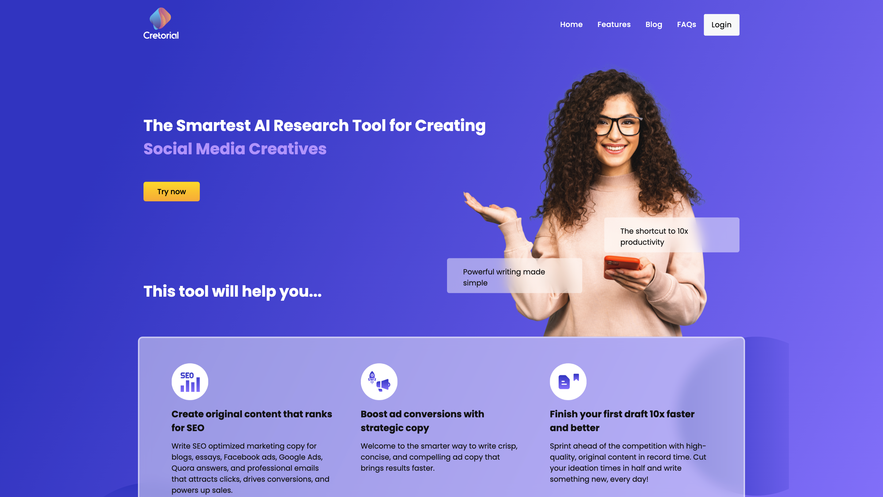 Cretorial - The Smartest AI Writer