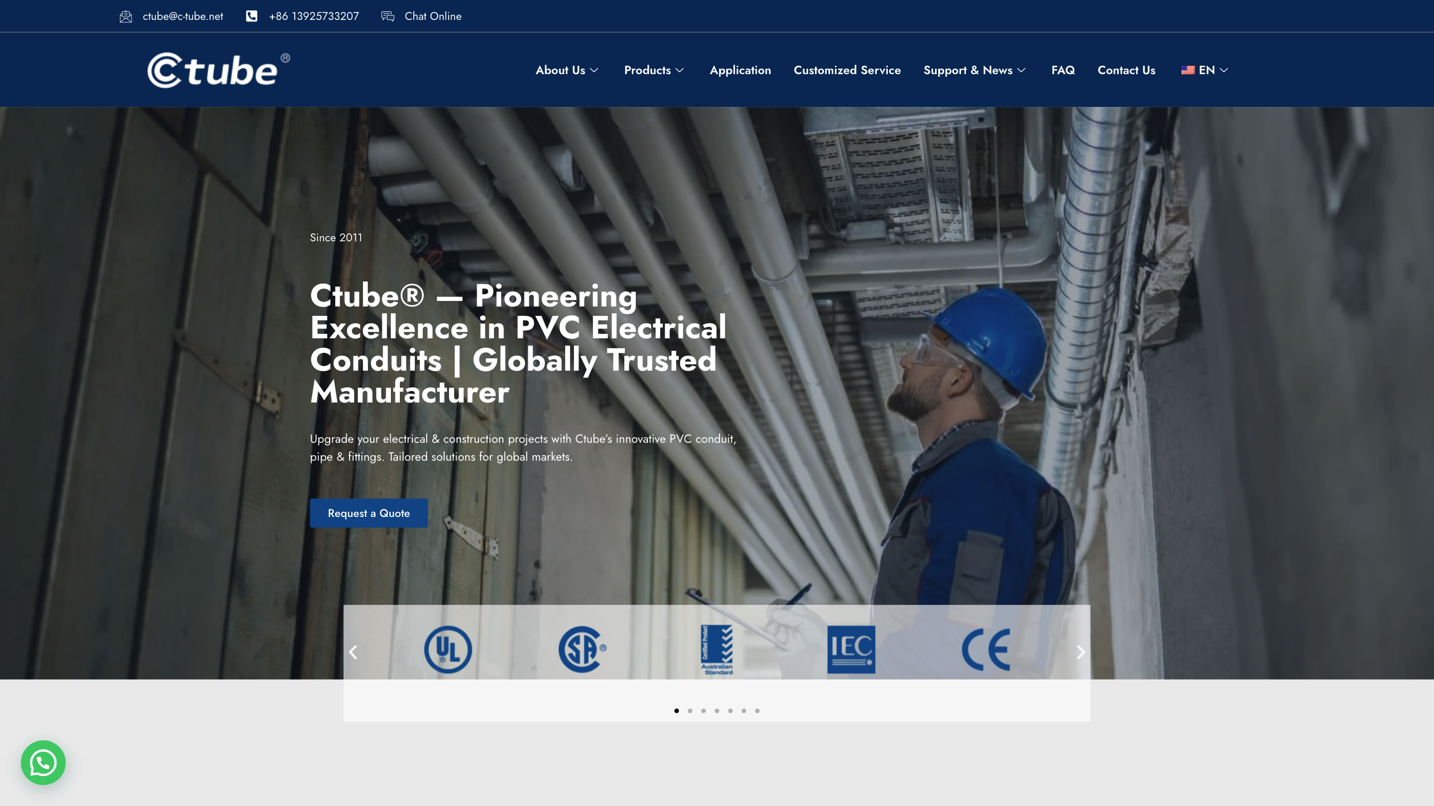 Ctube | Professional PVC Conduit Pipe Manufacturer and Supplier