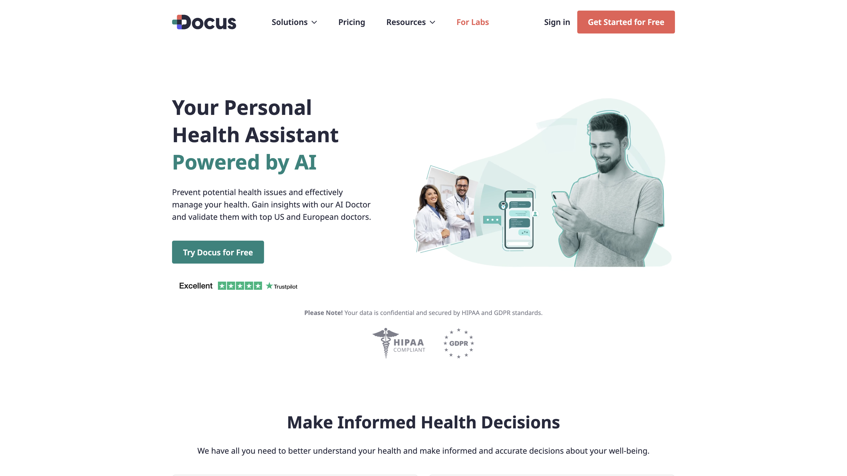 Docus - AI-Powered Health Platform