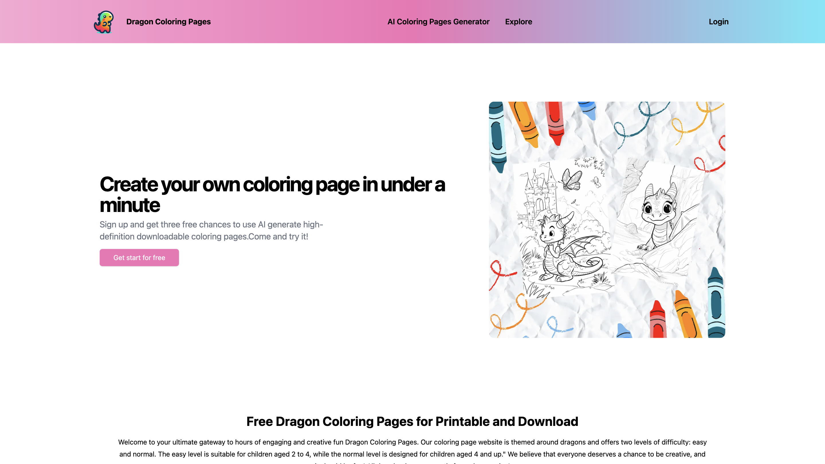 Dragon Coloring Pages Genie