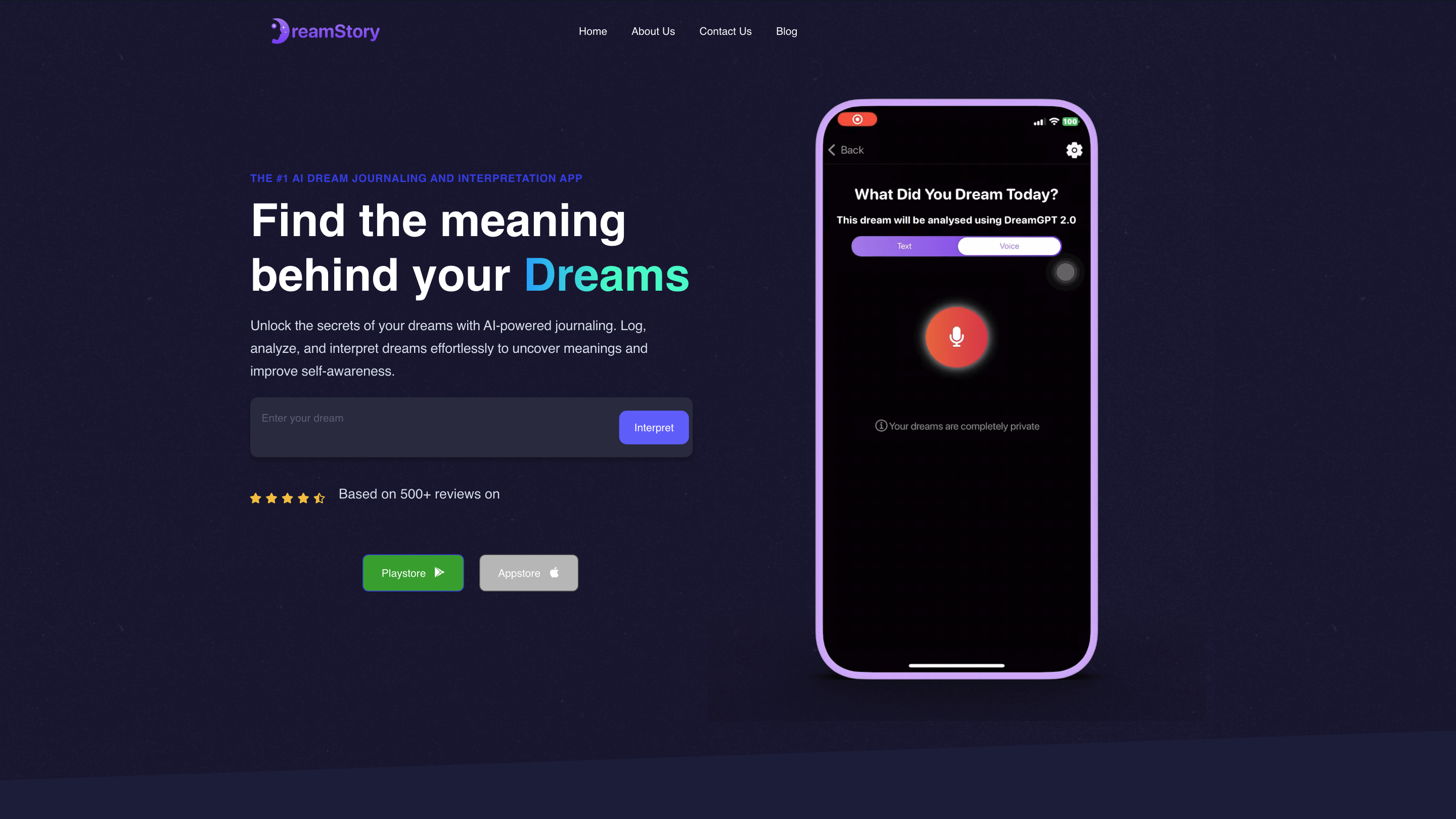 DreamStory - Dream Meaning and Analysis App powered by AI