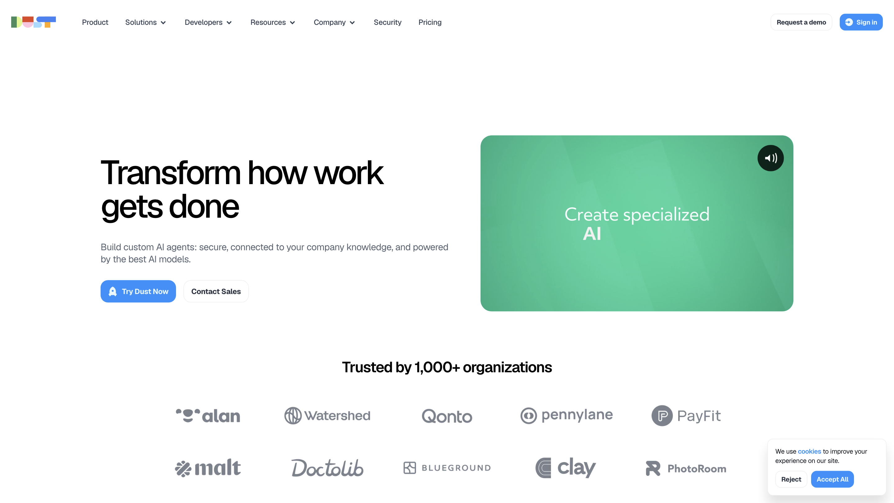 Dust - Smarter Teams with AI