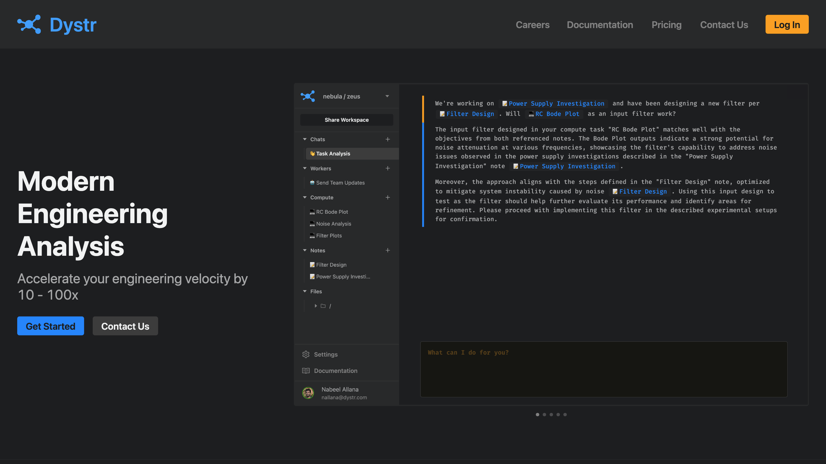 Dystr - AI Powered Analysis