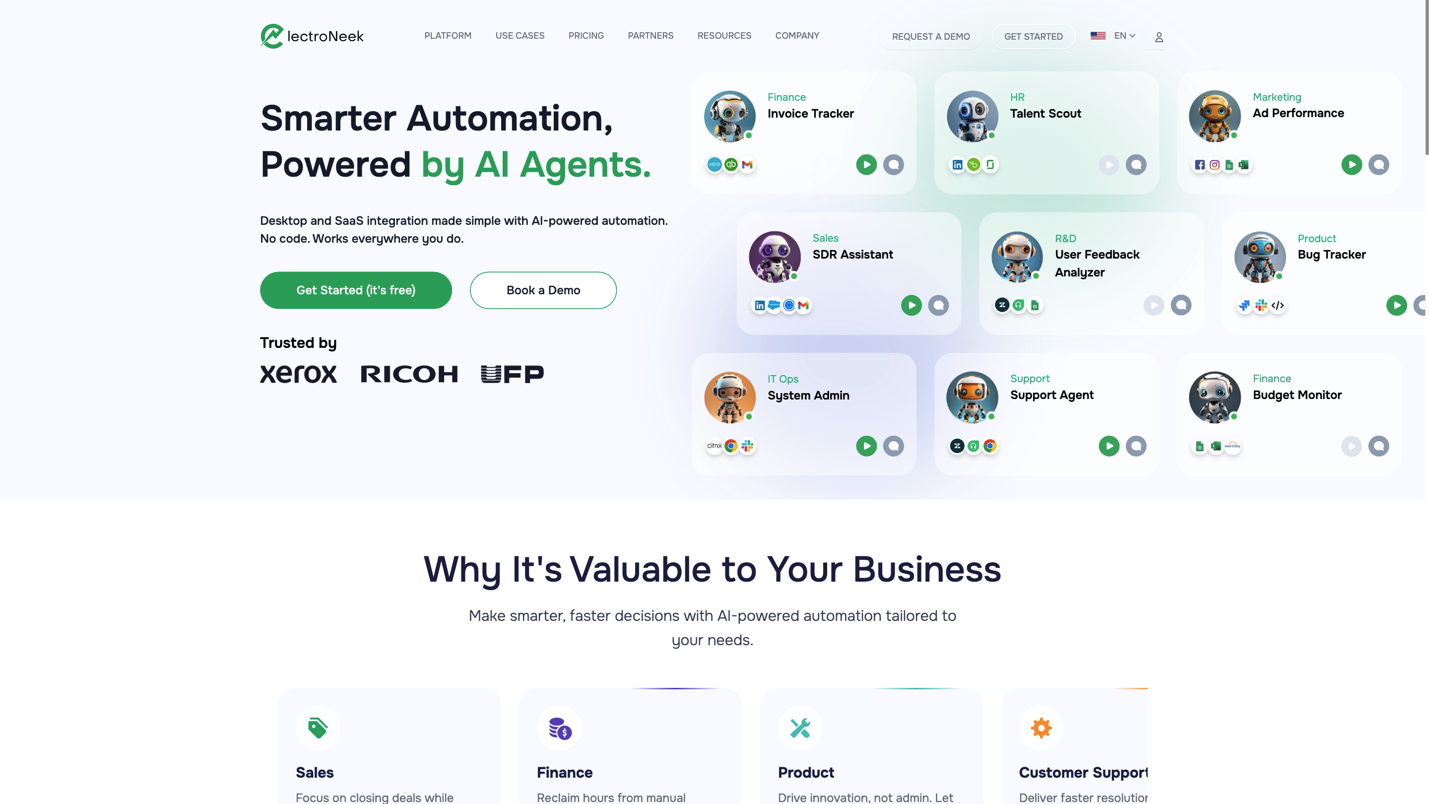 ElectroNeek: AI - RPA platform for Business Process Automation