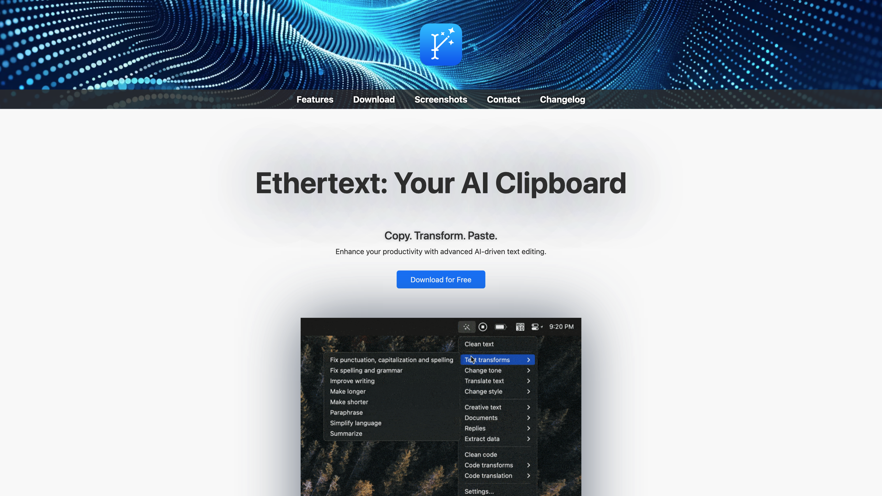 Ethertext