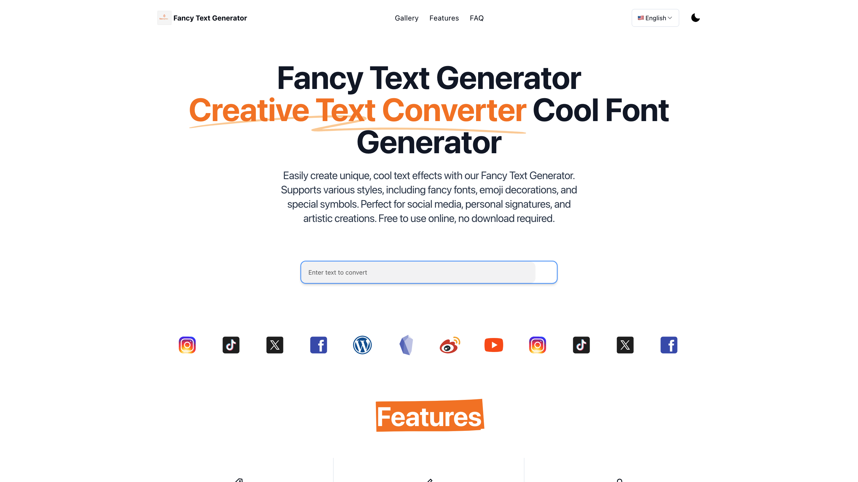 Fancy Text Generator