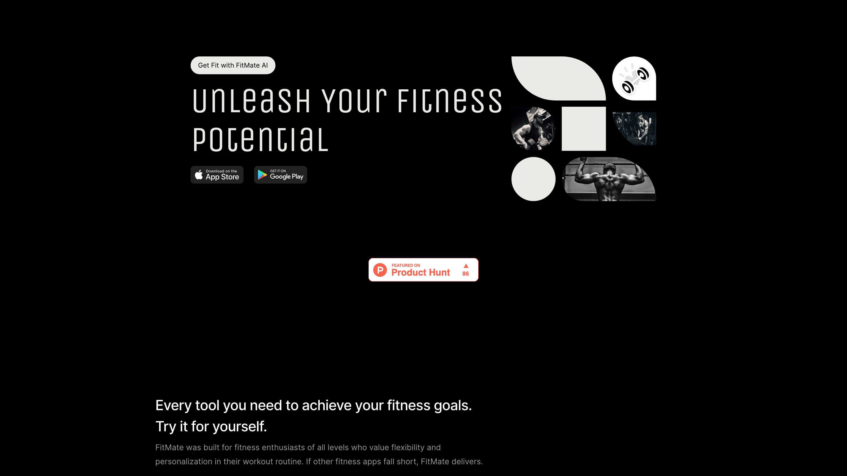 FitMate - Begin your fitness journey today.