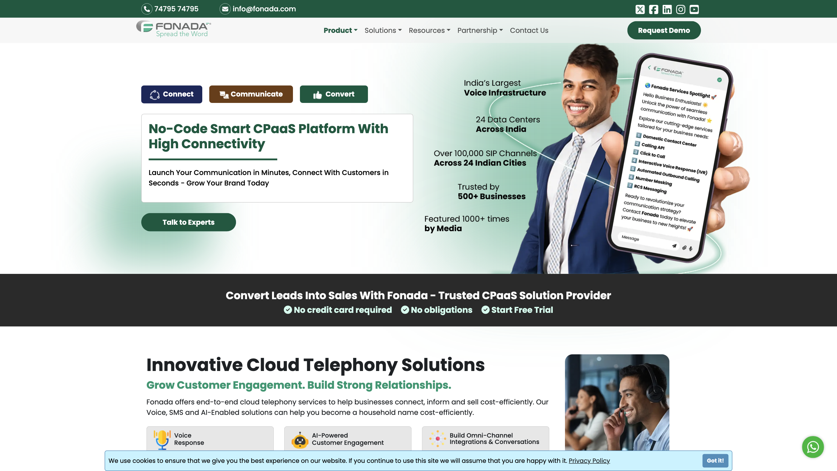 Fonada Communication Platform as a Service