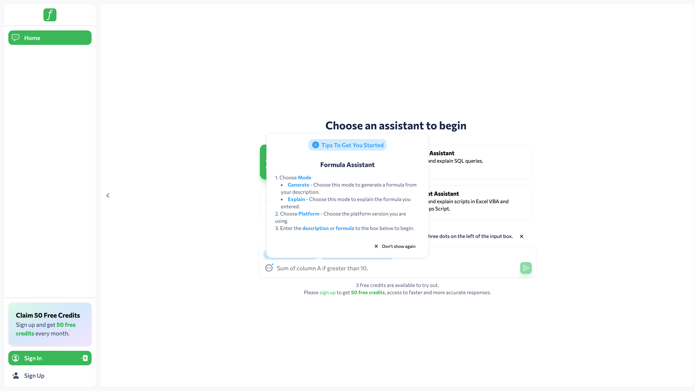 Formularizer - AI assistant for Excel, Google Sheets, and more